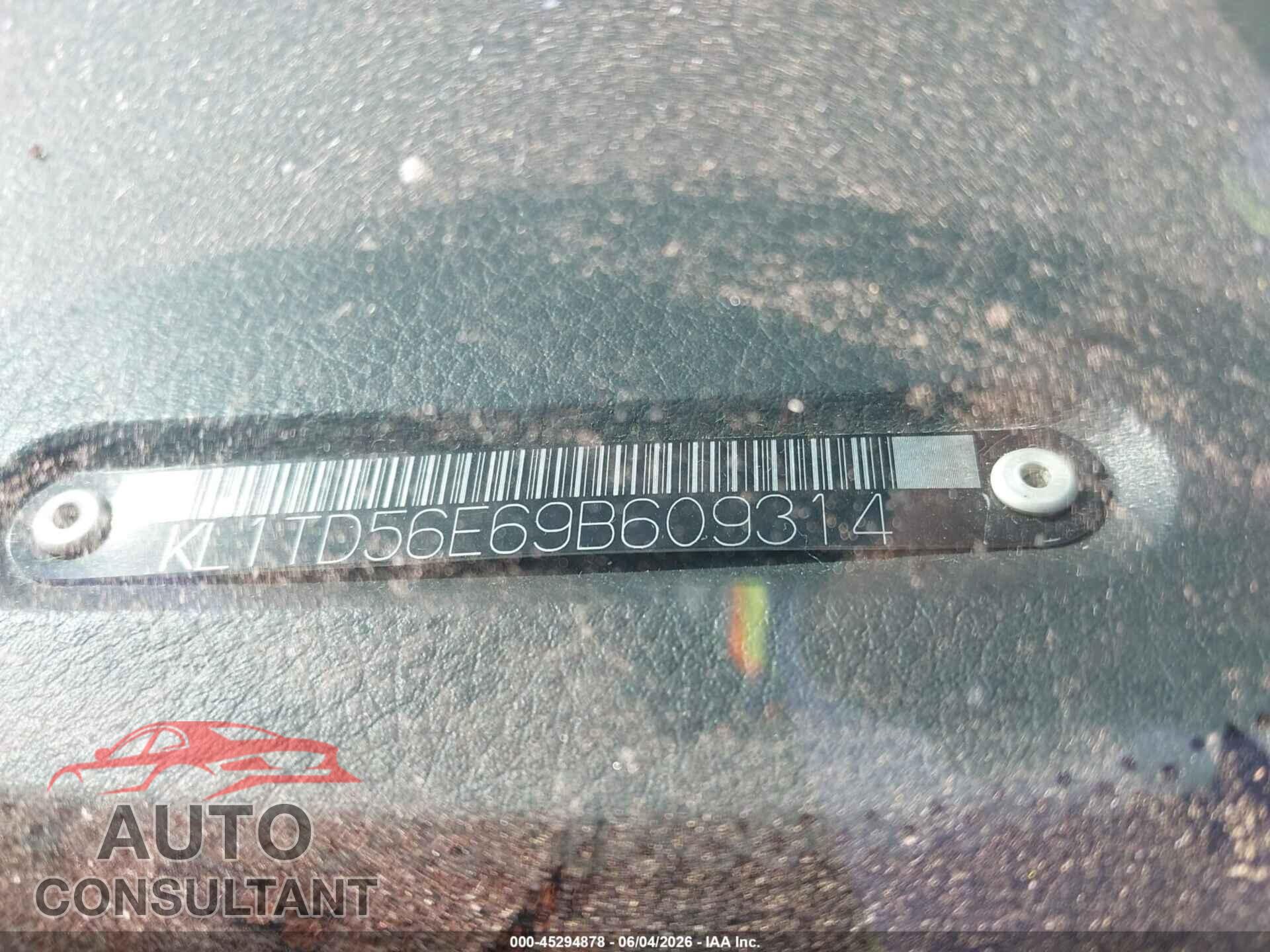 CHEVROLET AVEO 2009 - KL1TD56E69B609314