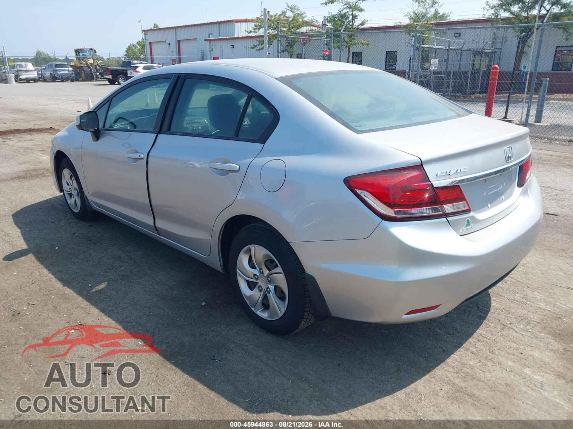 HONDA CIVIC 2013 - 19XFB2F55DE094957