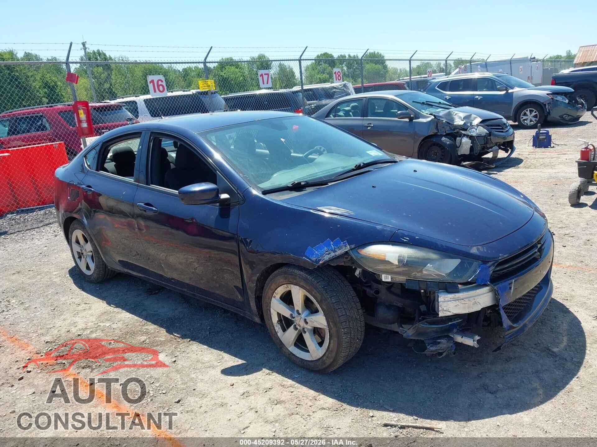 DODGE DART 2015 - 1C3CDFBBXFD315168