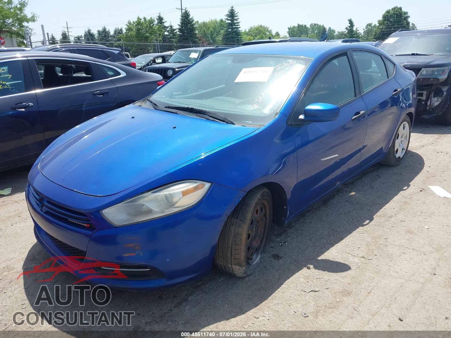 DODGE DART 2013 - 1C3CDFAA2DD287579