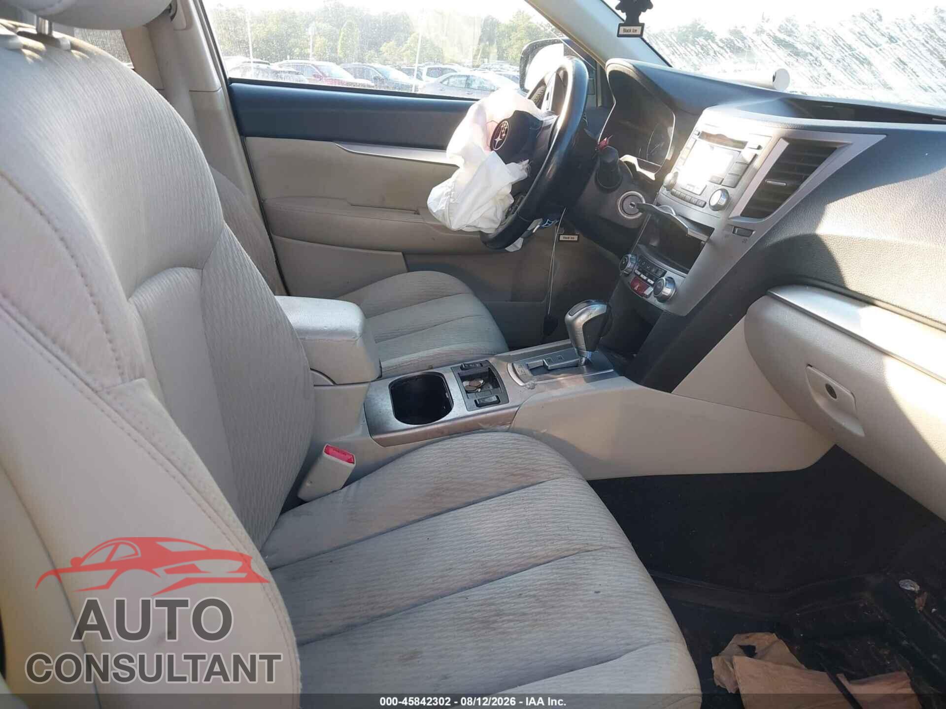 SUBARU OUTBACK 2012 - 4S4BRBCC0C3221497