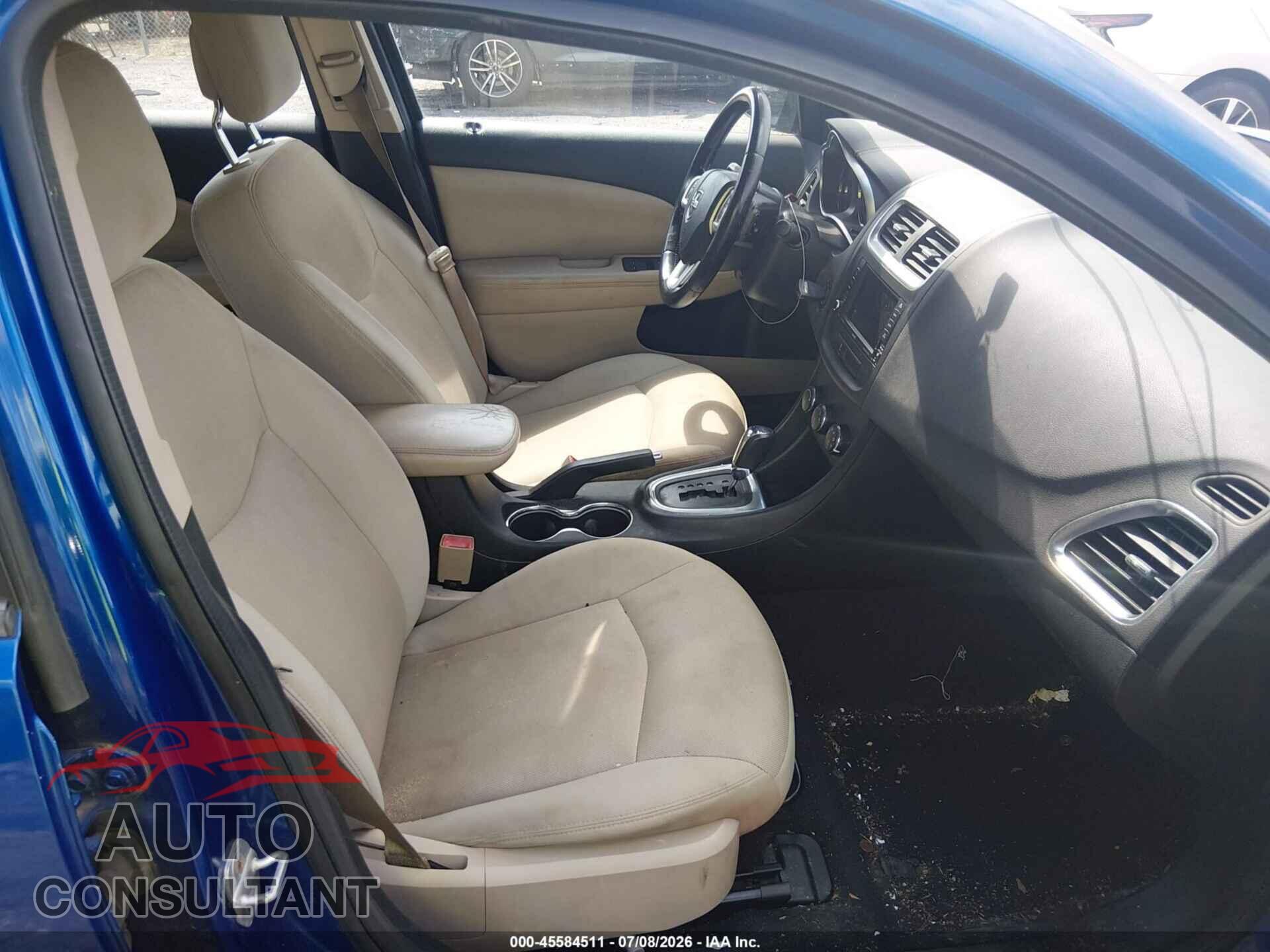 DODGE AVENGER 2012 - 1C3CDZCB4CN148666