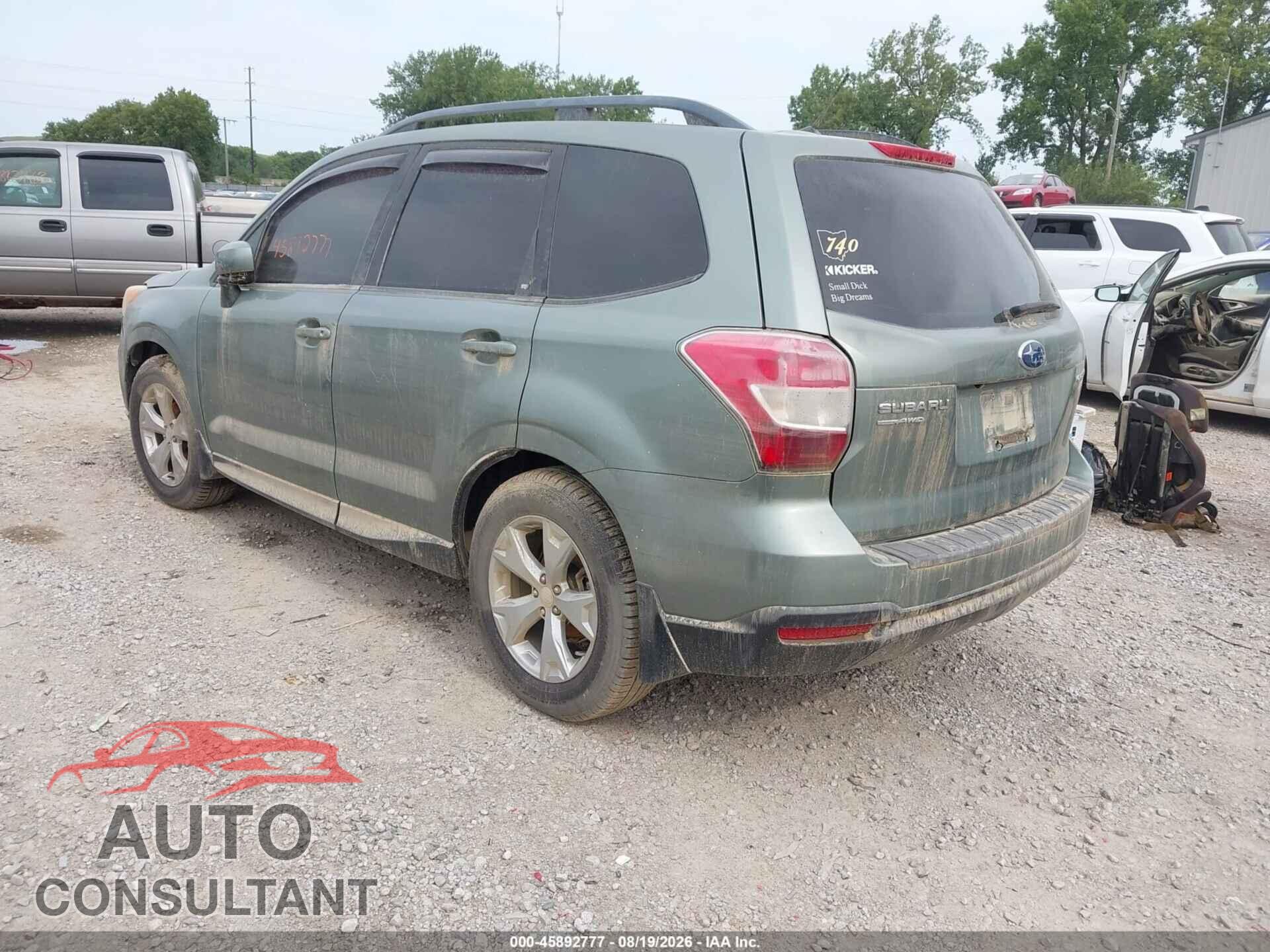 SUBARU FORESTER 2014 - JF2SJAEC2EH537414