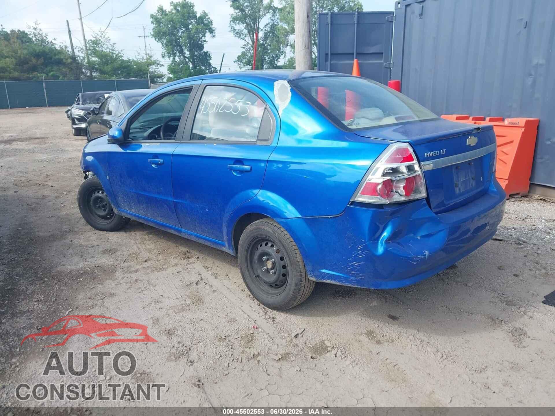 CHEVROLET AVEO 2011 - KL1TD5DE0BB215459