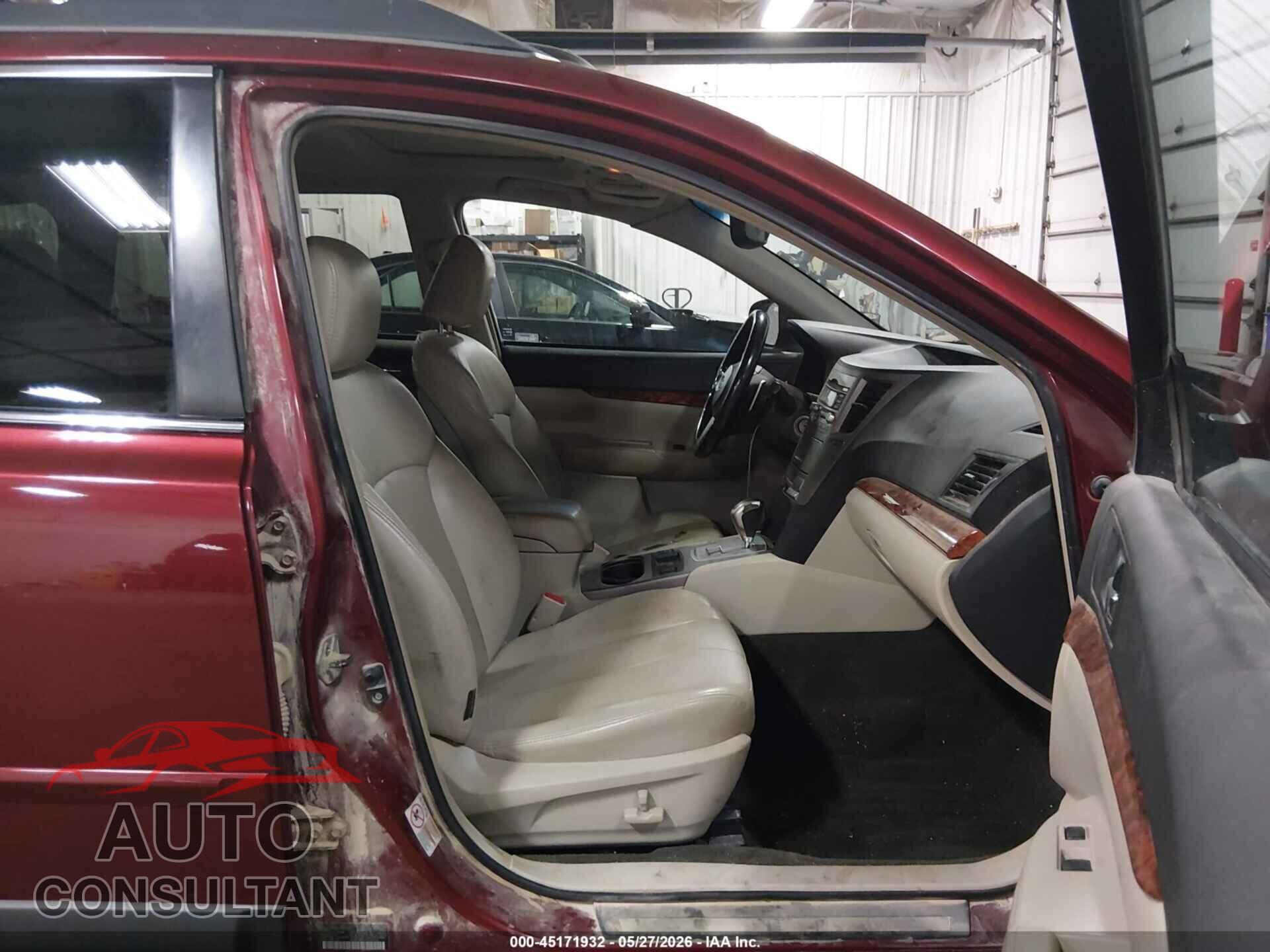 SUBARU OUTBACK 2011 - 4S4BRCKC6B3435092