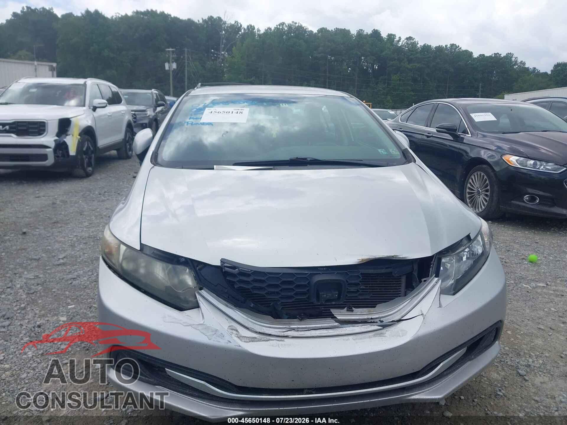 HONDA CIVIC 2013 - 2HGFB2F5XDH593100