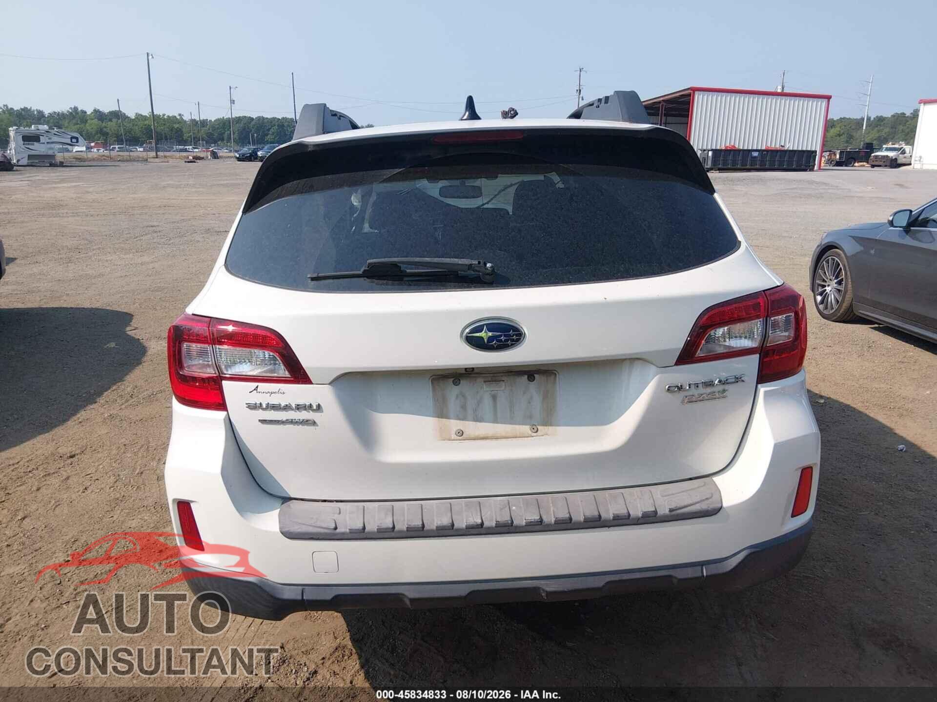 SUBARU OUTBACK 2016 - 4S4BSANC3G3244077
