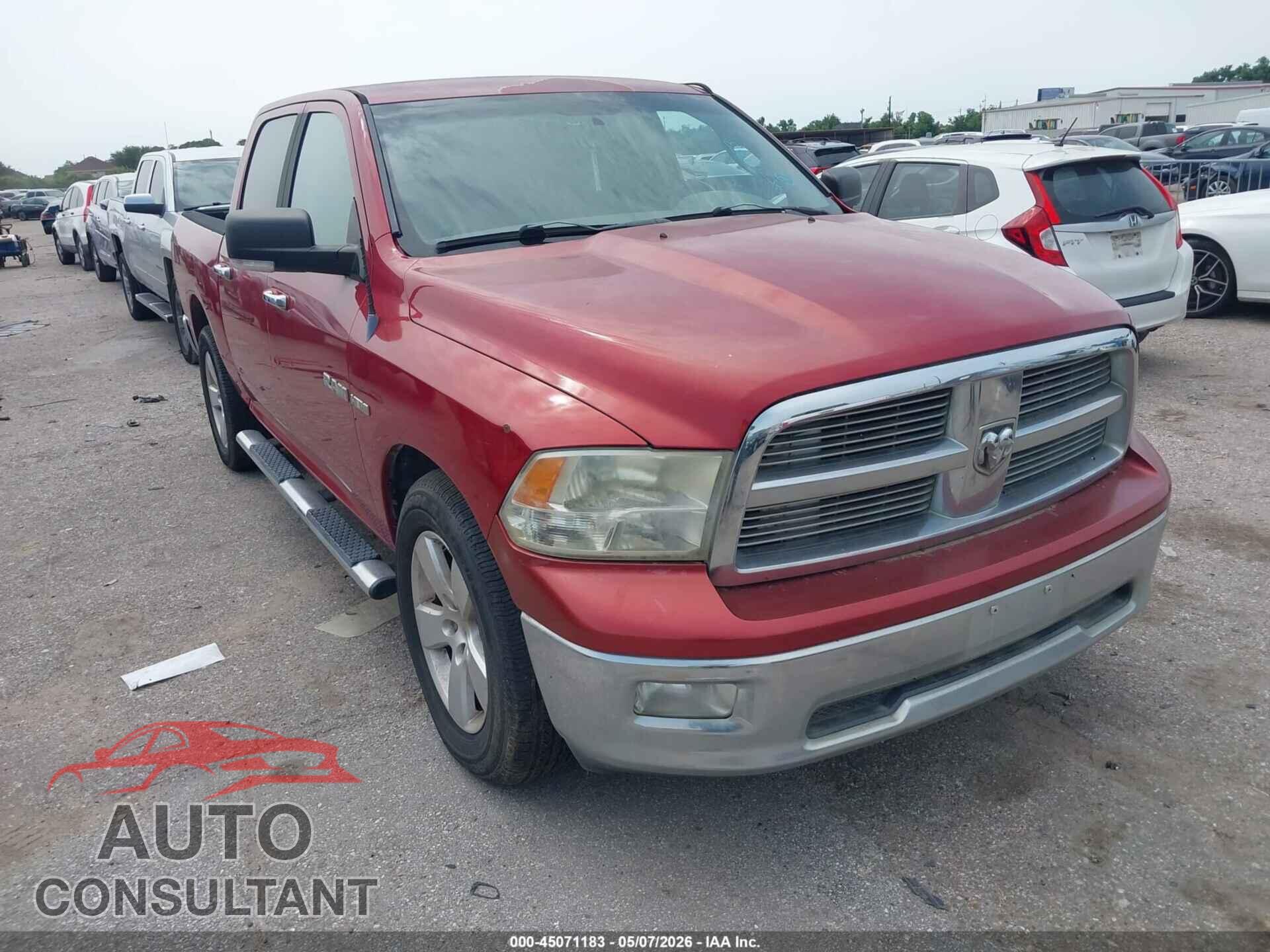 DODGE RAM 1500 2010 - 1D7RB1CT2AS108385