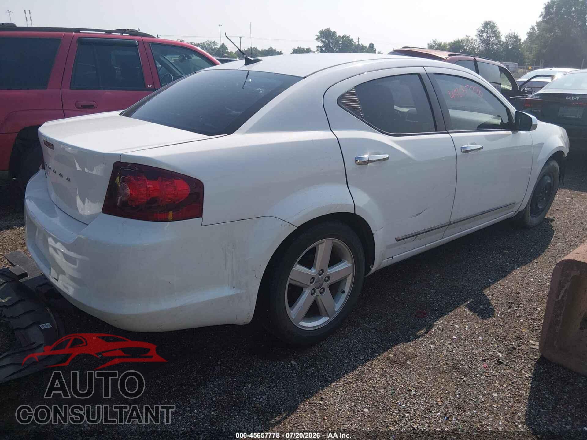 DODGE AVENGER 2013 - 1C3CDZAB1DN662379