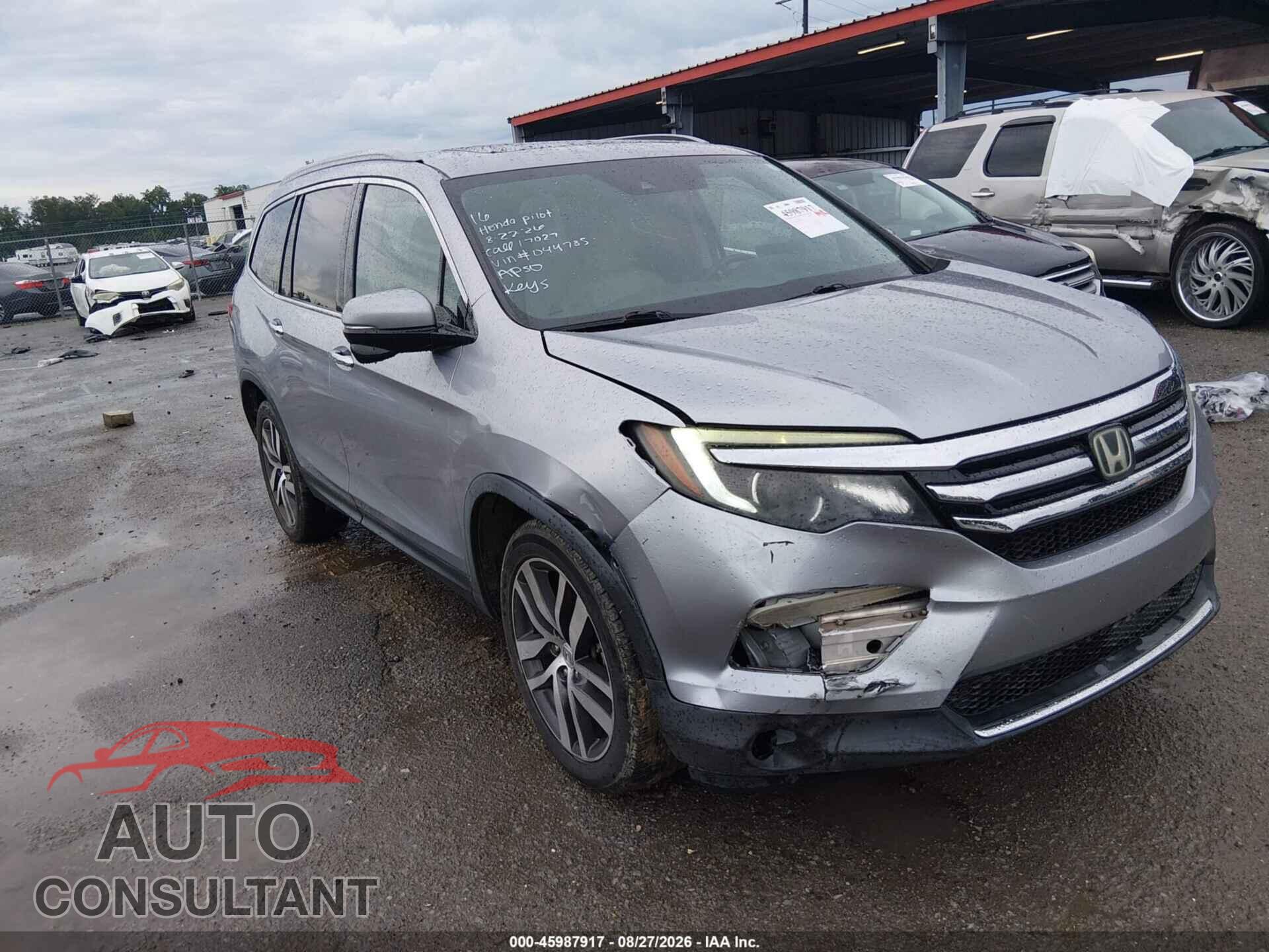 HONDA PILOT 2016 - 5FNYF5H99GB044785