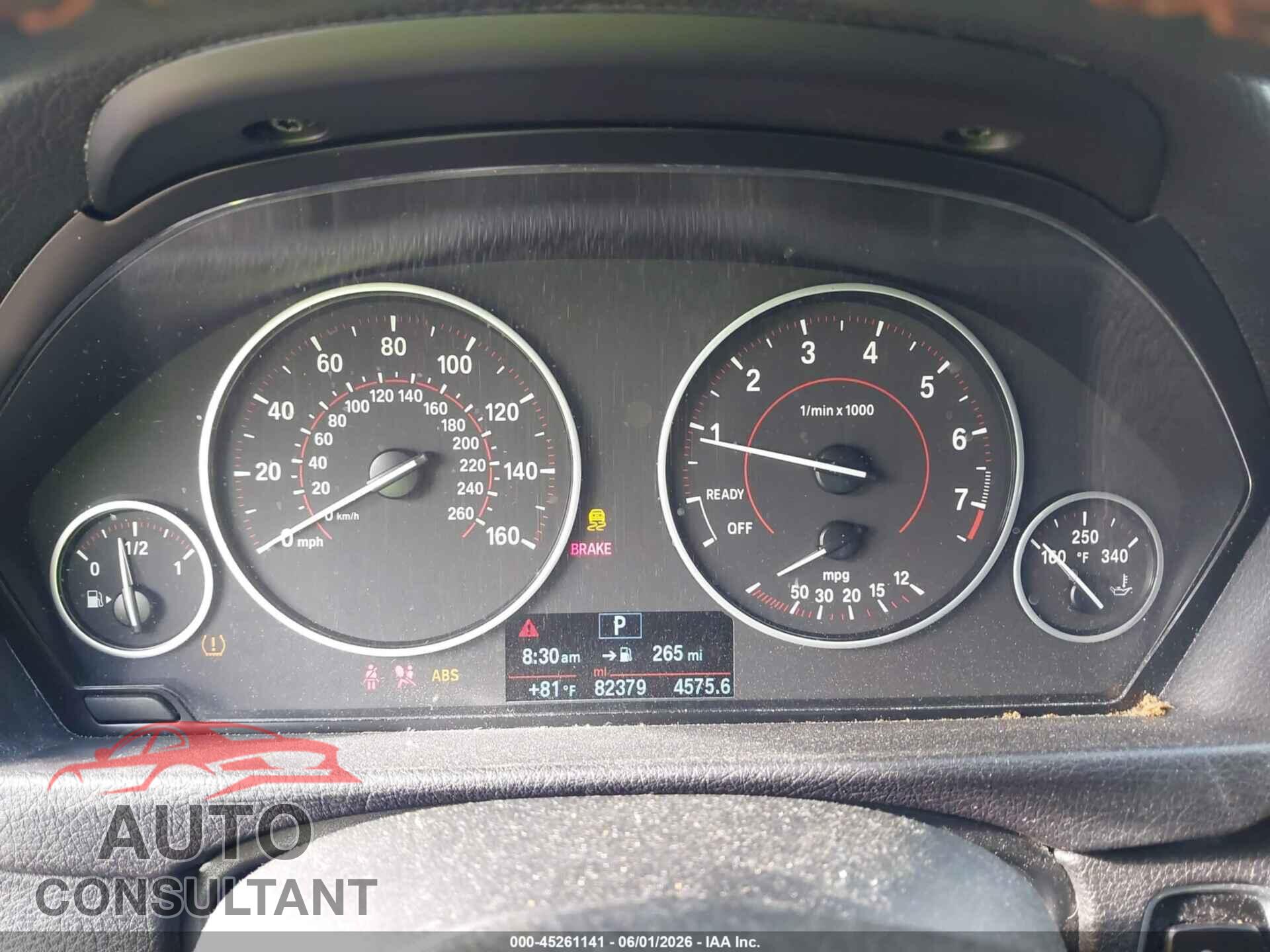 BMW 328I 2016 - WBA8E9G52GNU30505