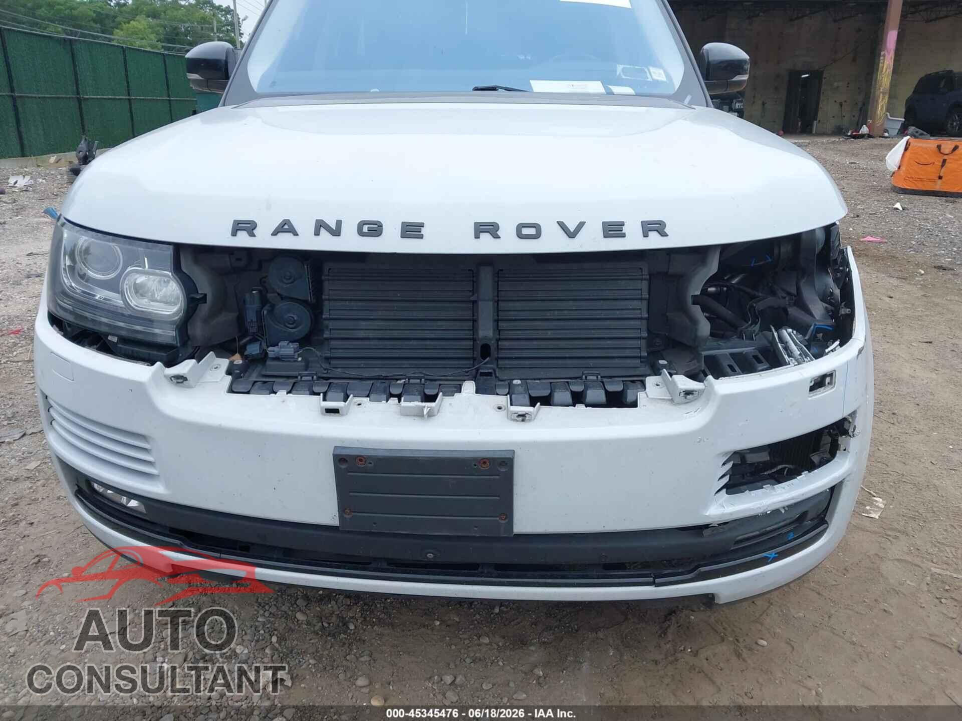 LAND ROVER RANGE ROVER 2016 - SALGS2VF0GA257254