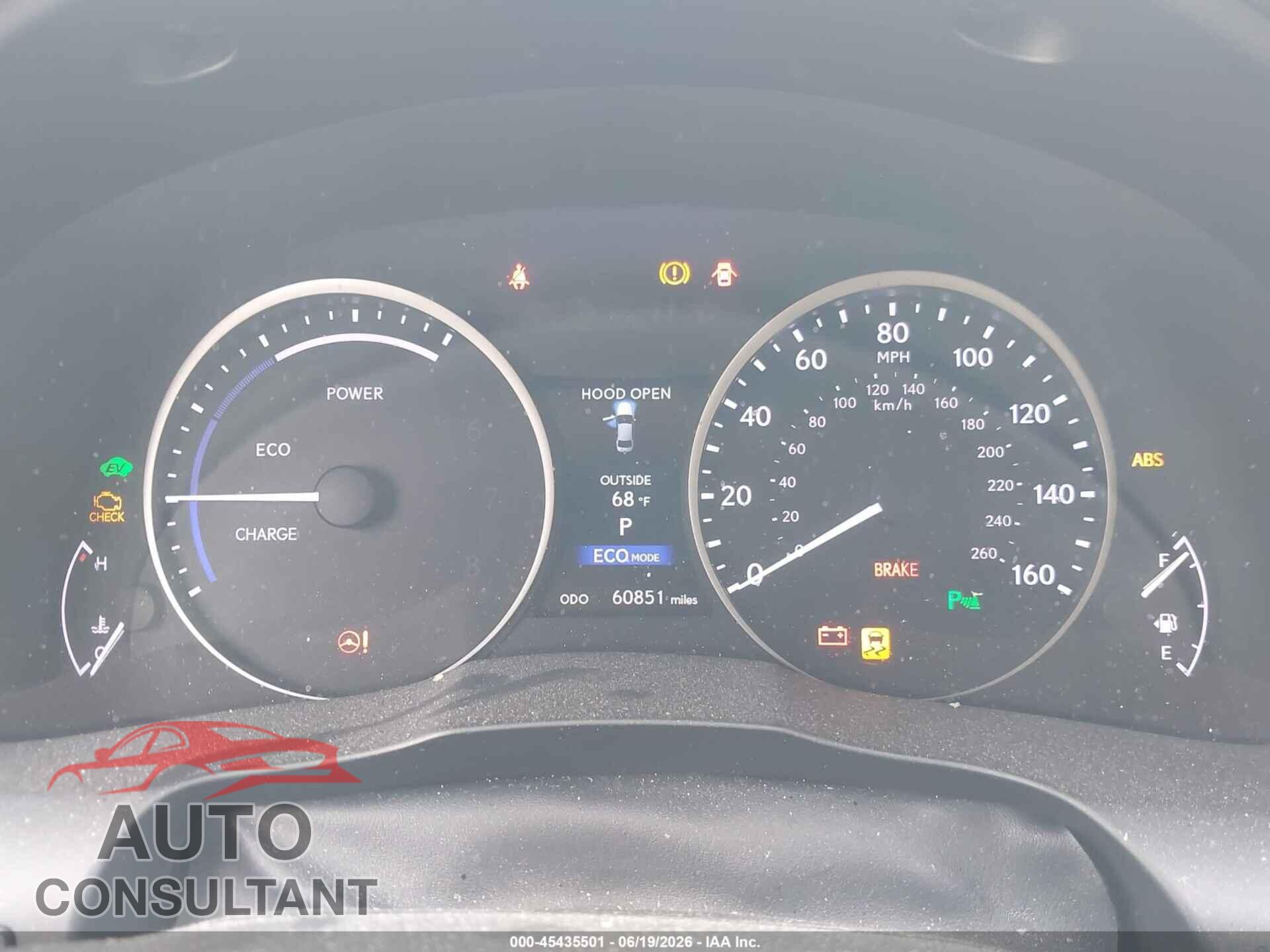 LEXUS ES 300H 2014 - JTHBW1GG2E2067919