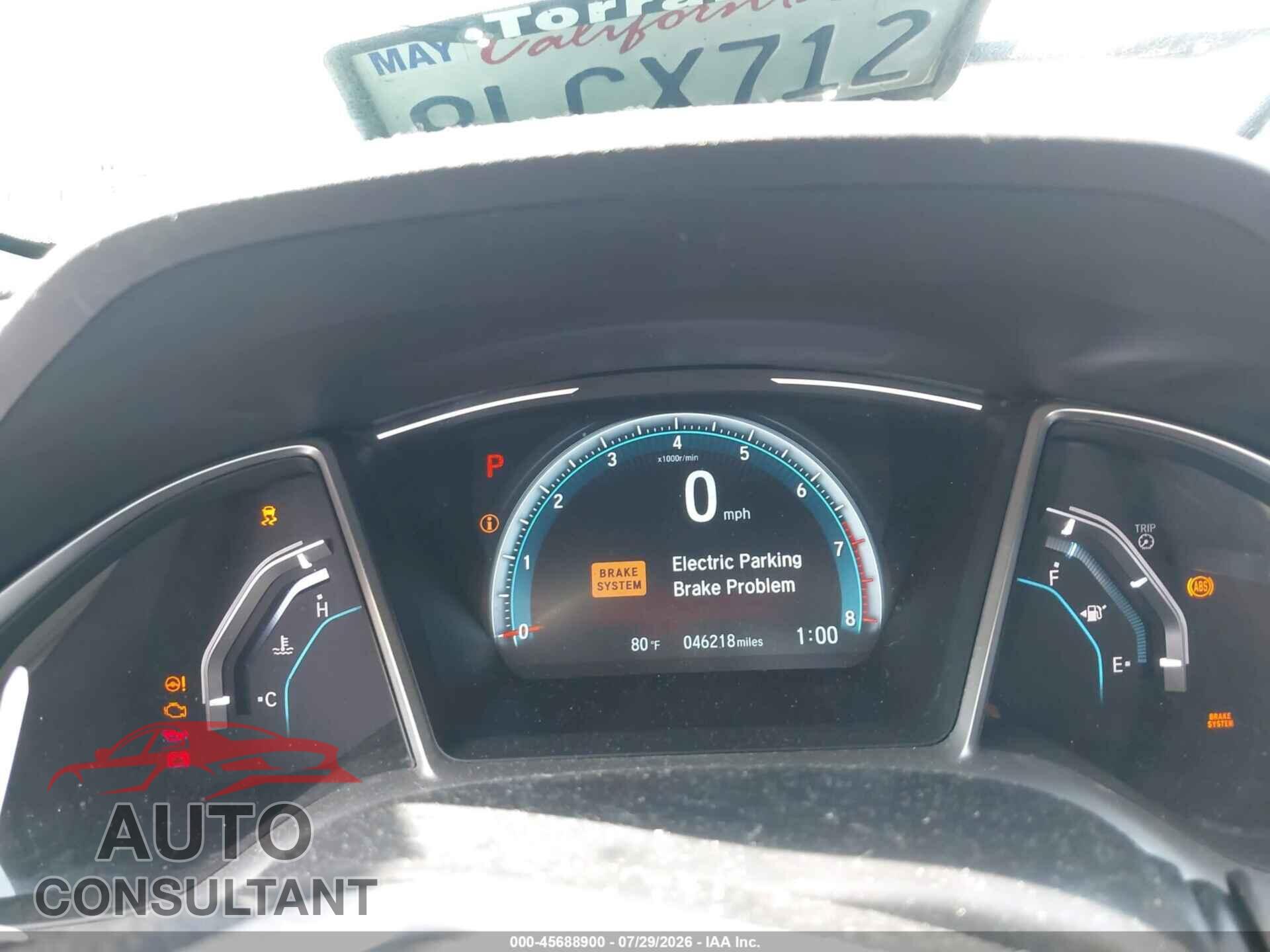 HONDA CIVIC 2017 - 2HGFC2F71HH512084