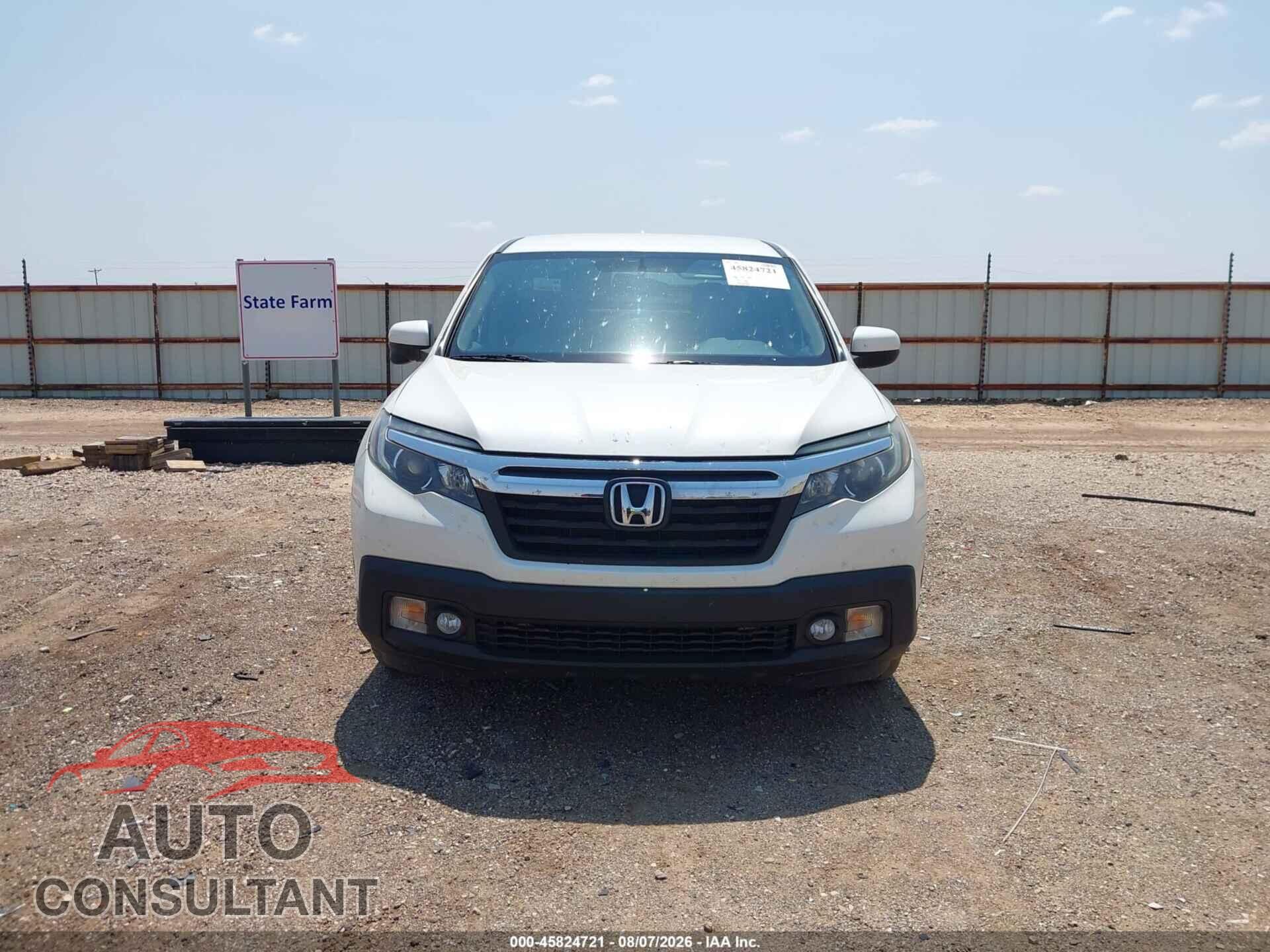 HONDA RIDGELINE 2017 - 5FPYK2F68HB011093