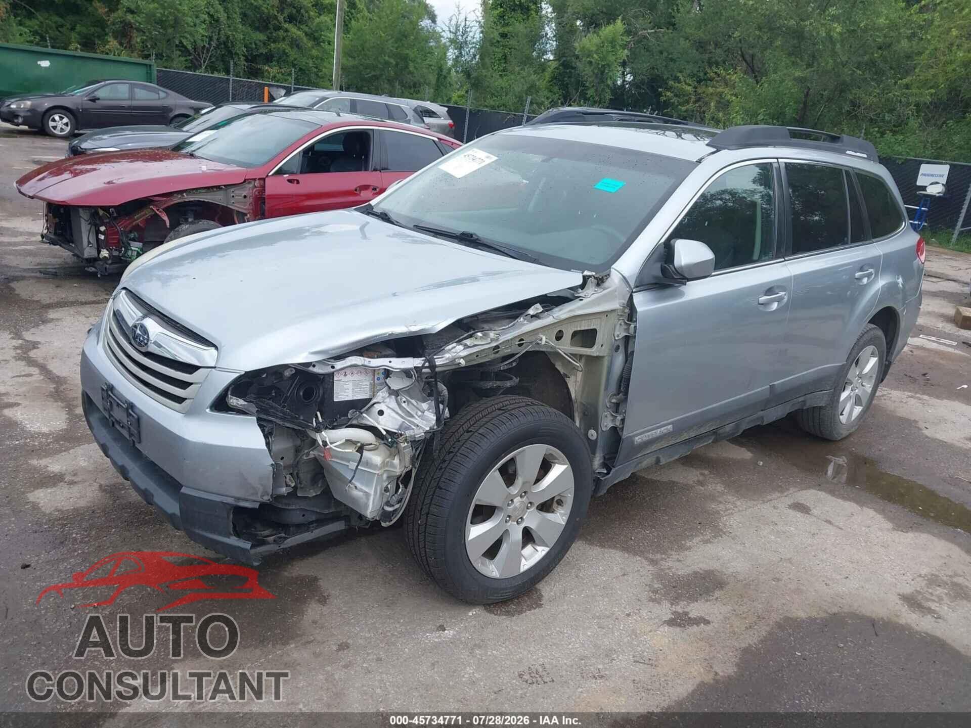 SUBARU OUTBACK 2012 - 4S4BRBGC8C3264026