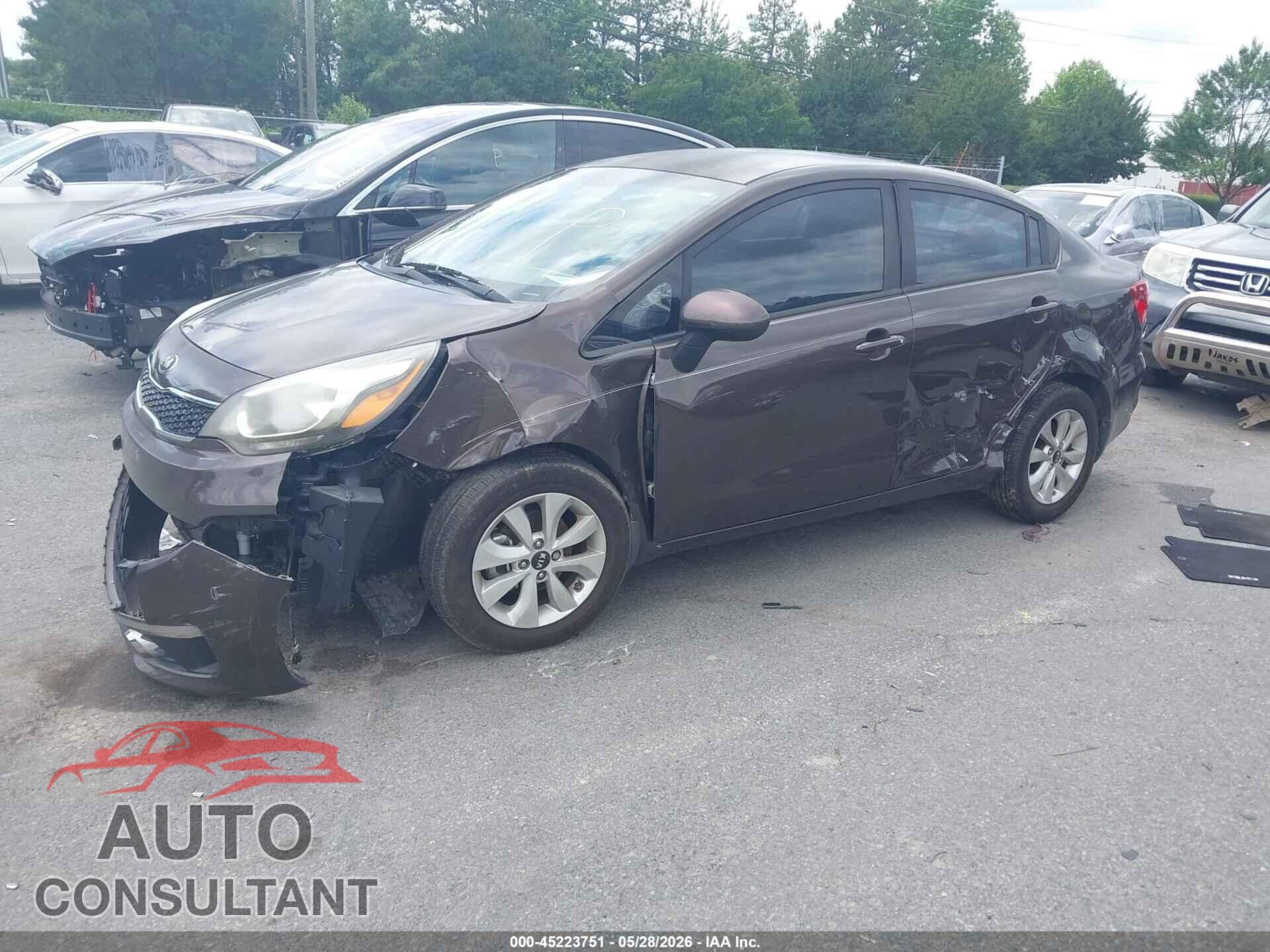 KIA RIO 2017 - KNADN4A34H6007686
