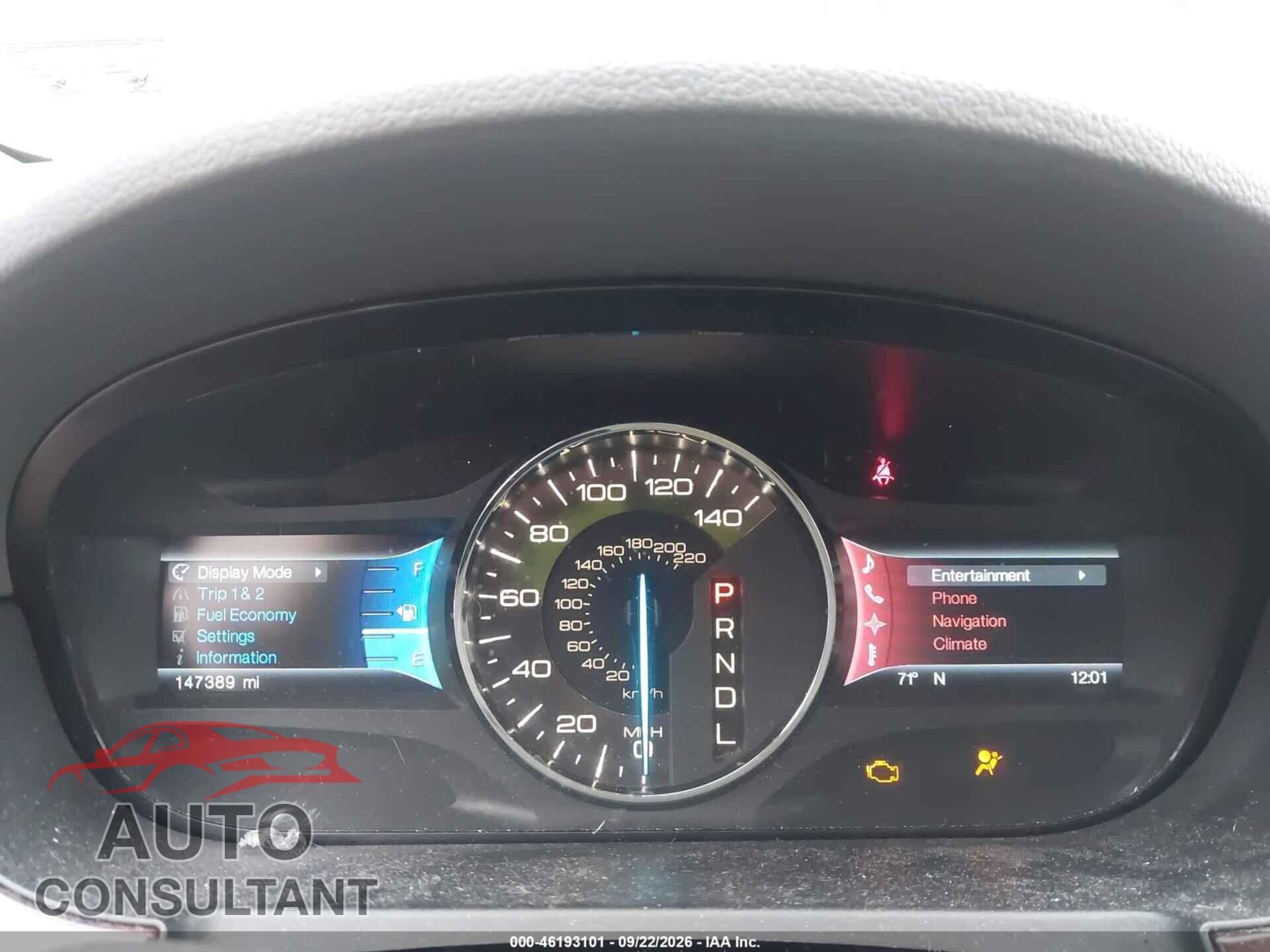 FORD EDGE 2012 - 2FMDK3K93CBA67635