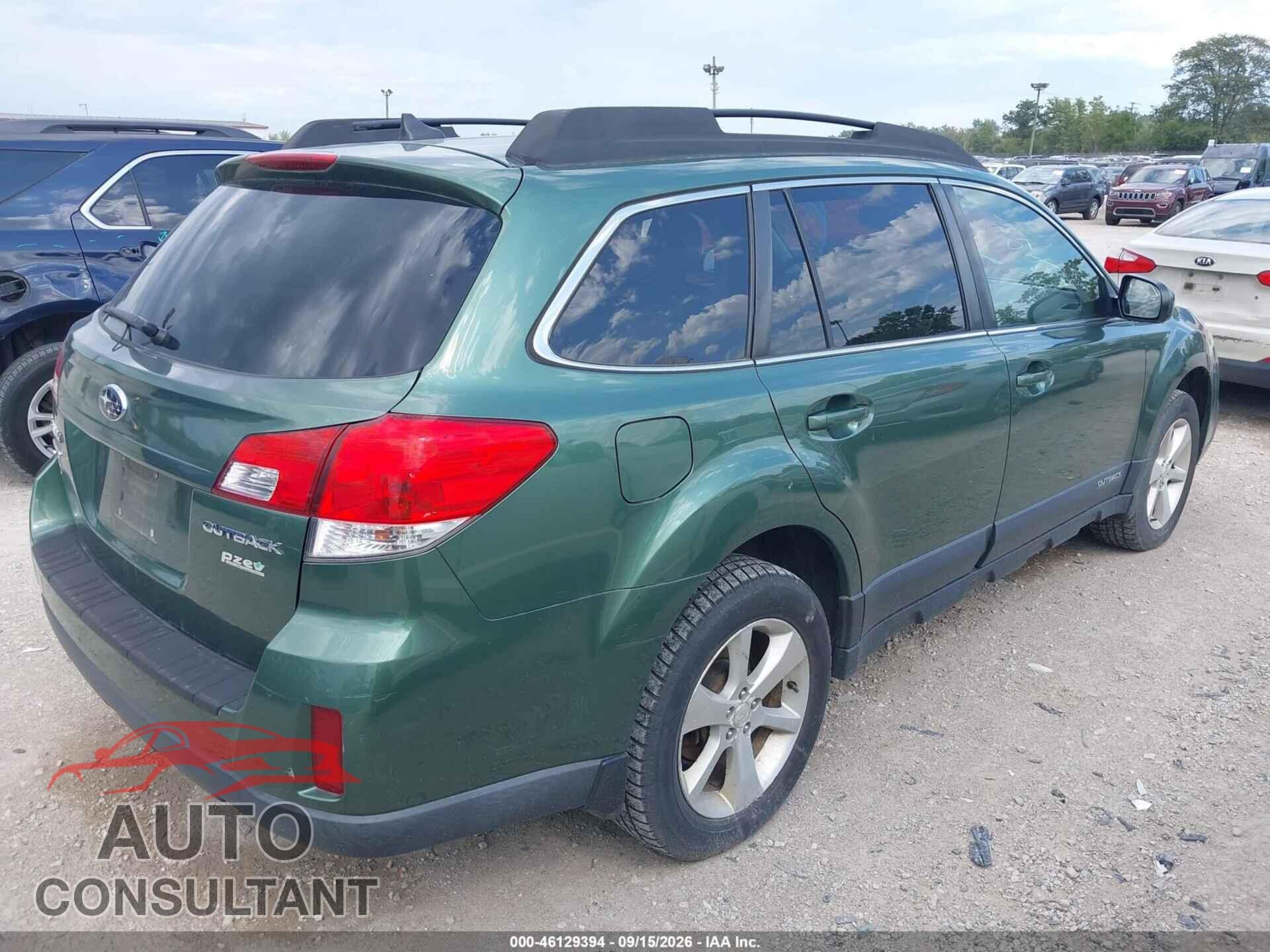 SUBARU OUTBACK 2013 - 4S4BRBLC9D3225131