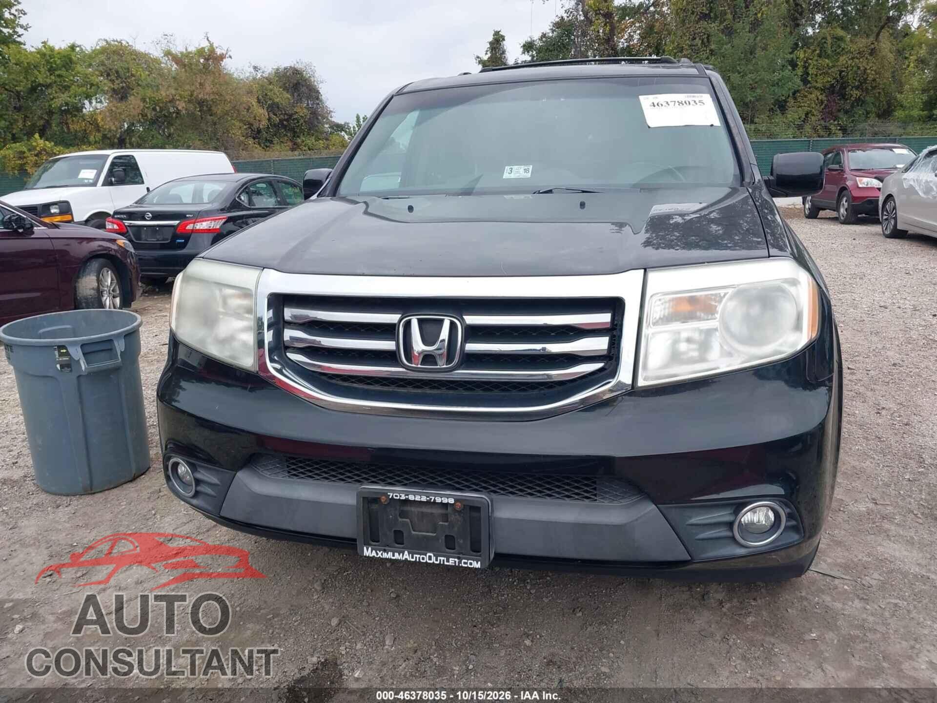 HONDA PILOT 2012 - 5FNYF4H5XCB007732