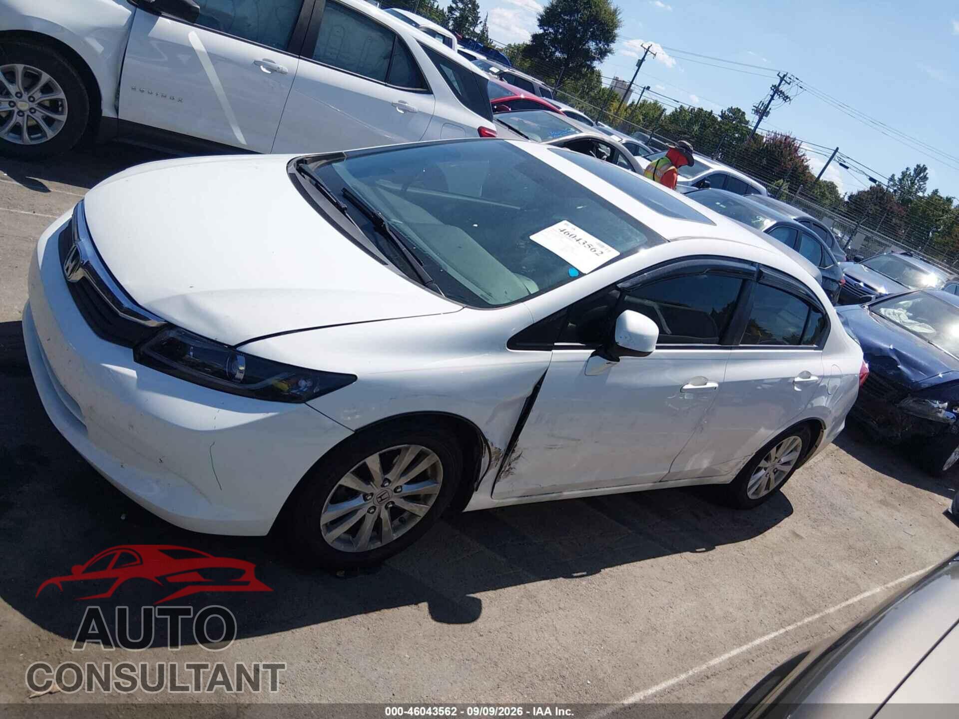 HONDA CIVIC 2012 - 19XFB2F87CE028130
