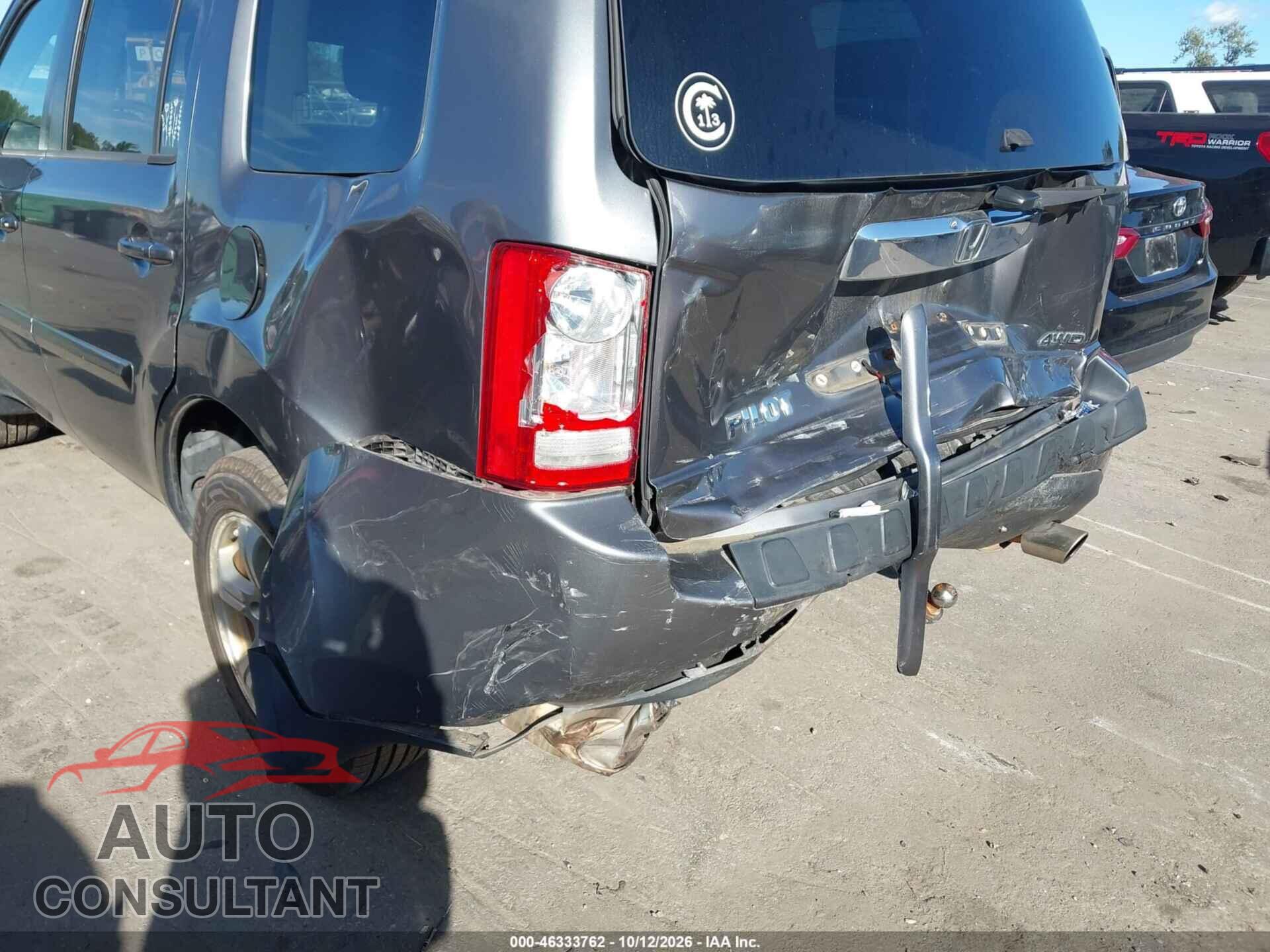 HONDA PILOT 2012 - 5FNYF4H73CB058894