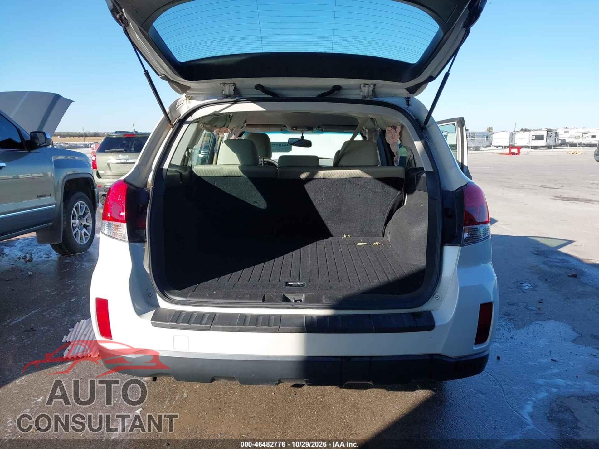 SUBARU OUTBACK 2012 - 4S4BRCAC6C3236580