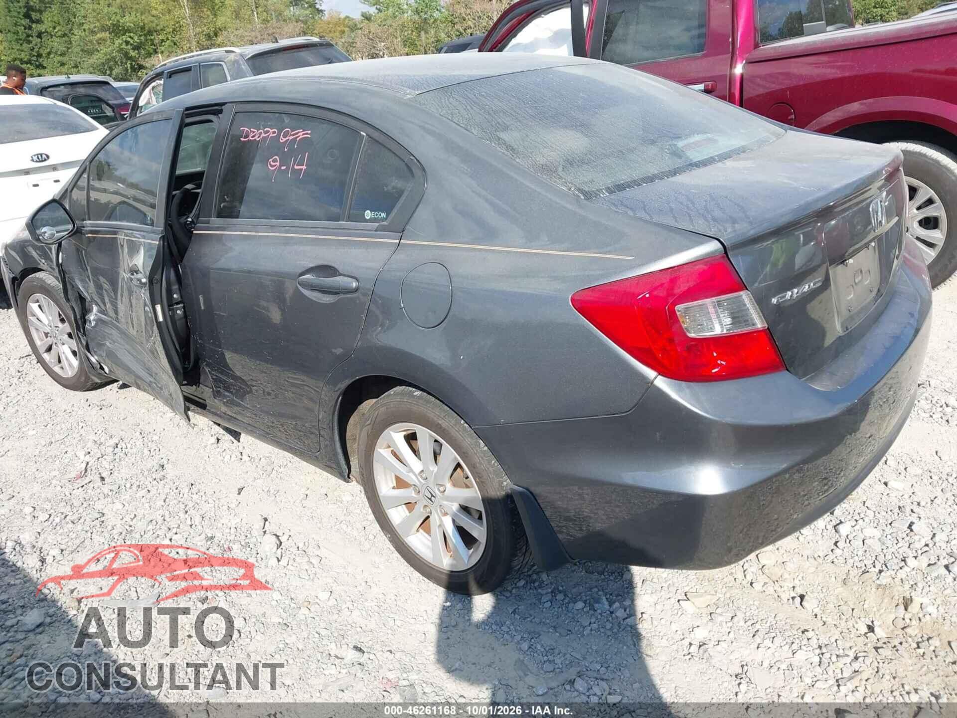 HONDA CIVIC 2012 - 19XFB2F8XCE081209