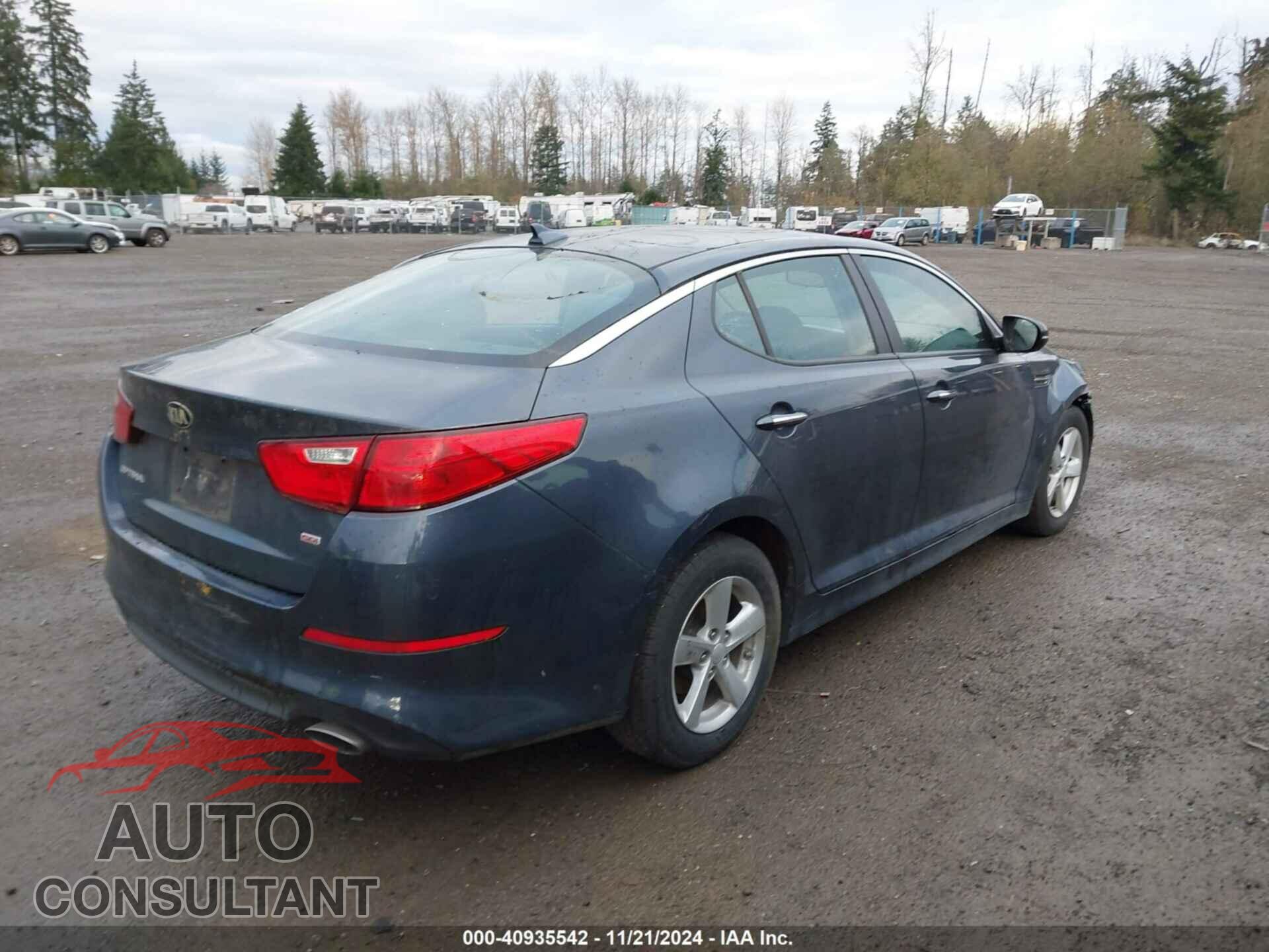 KIA OPTIMA 2015 - KNAGM4A76F5592003