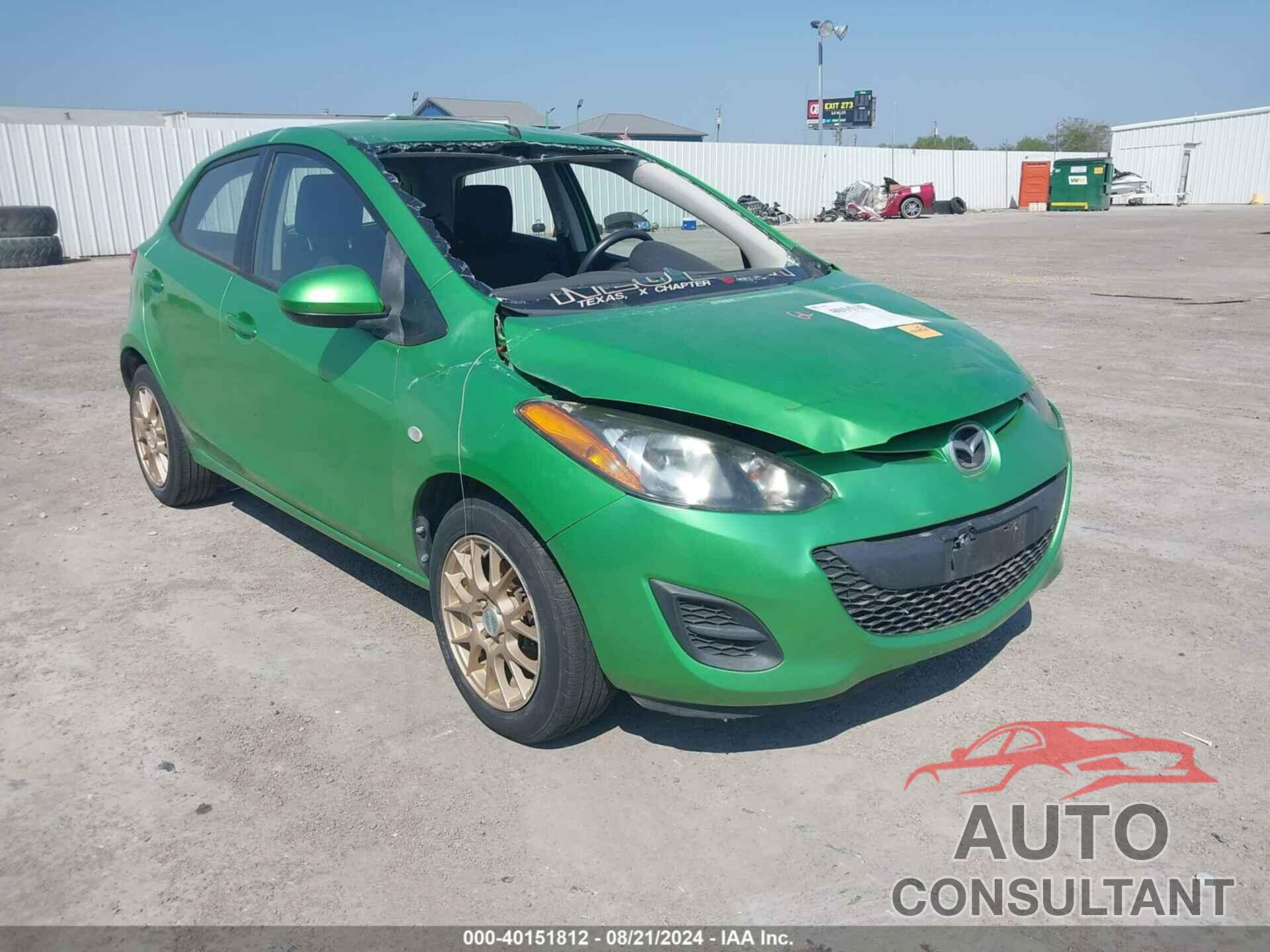 MAZDA MAZDA2 2012 - JM1DE1KY7C0150994