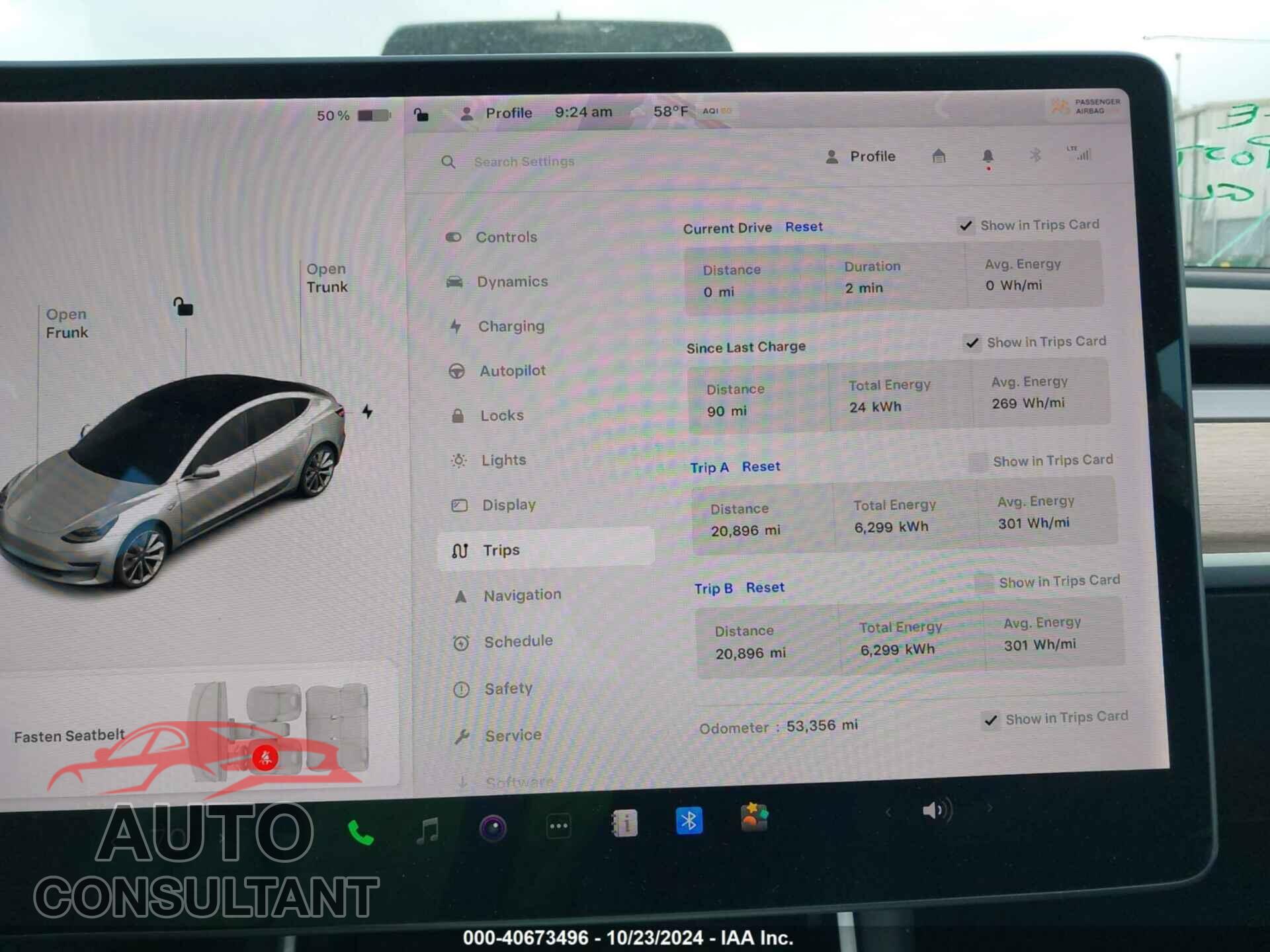 TESLA MODEL 3 2018 - 5YJ3E1EB0JF087500