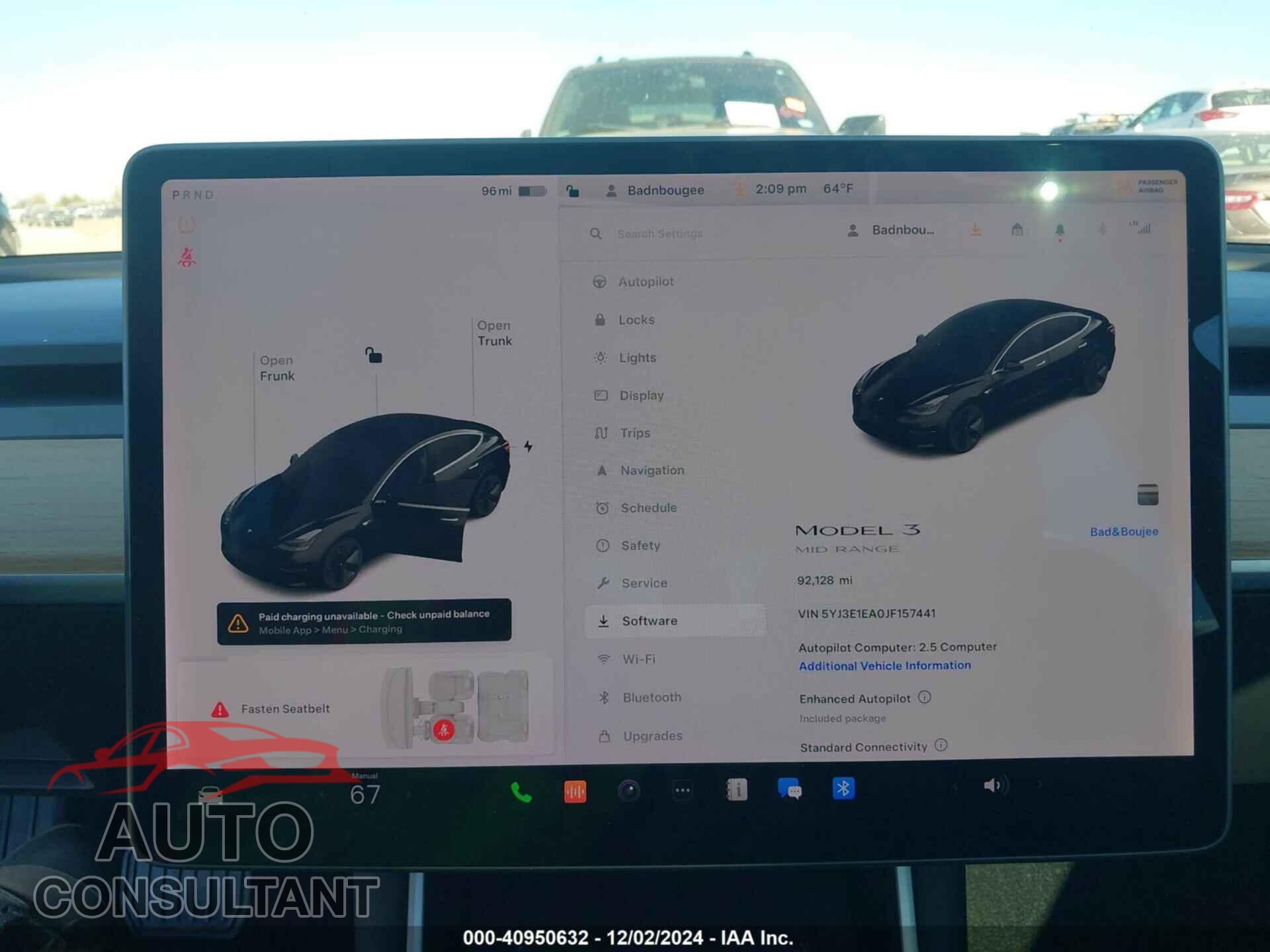 TESLA MODEL 3 2018 - 5YJ3E1EA0JF157441