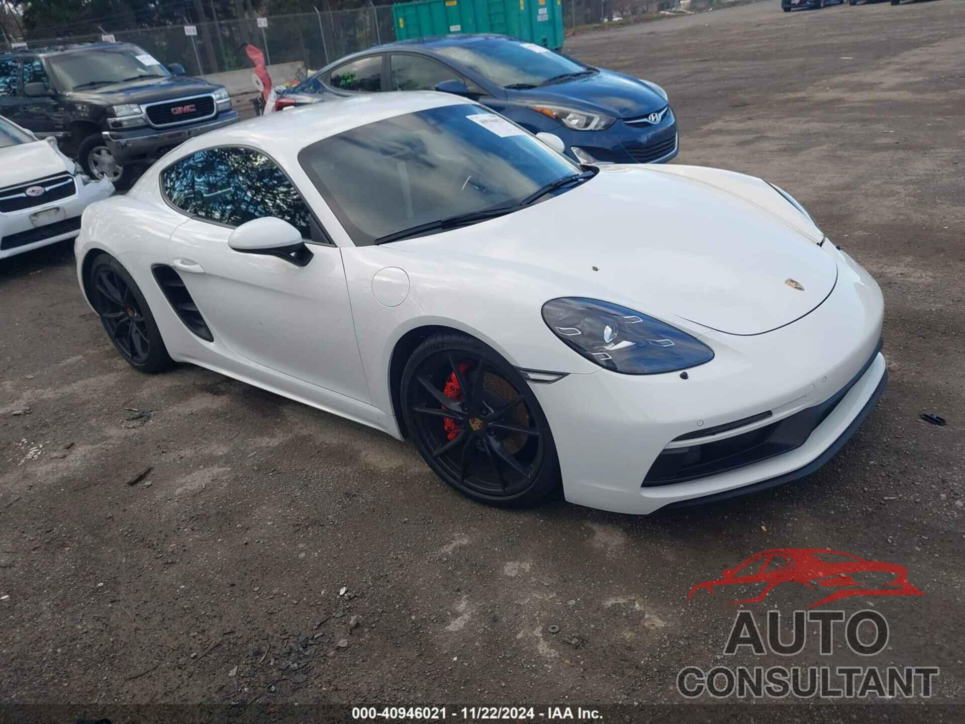 PORSCHE 718 CAYMAN 2018 - WP0AB2A85JS278512