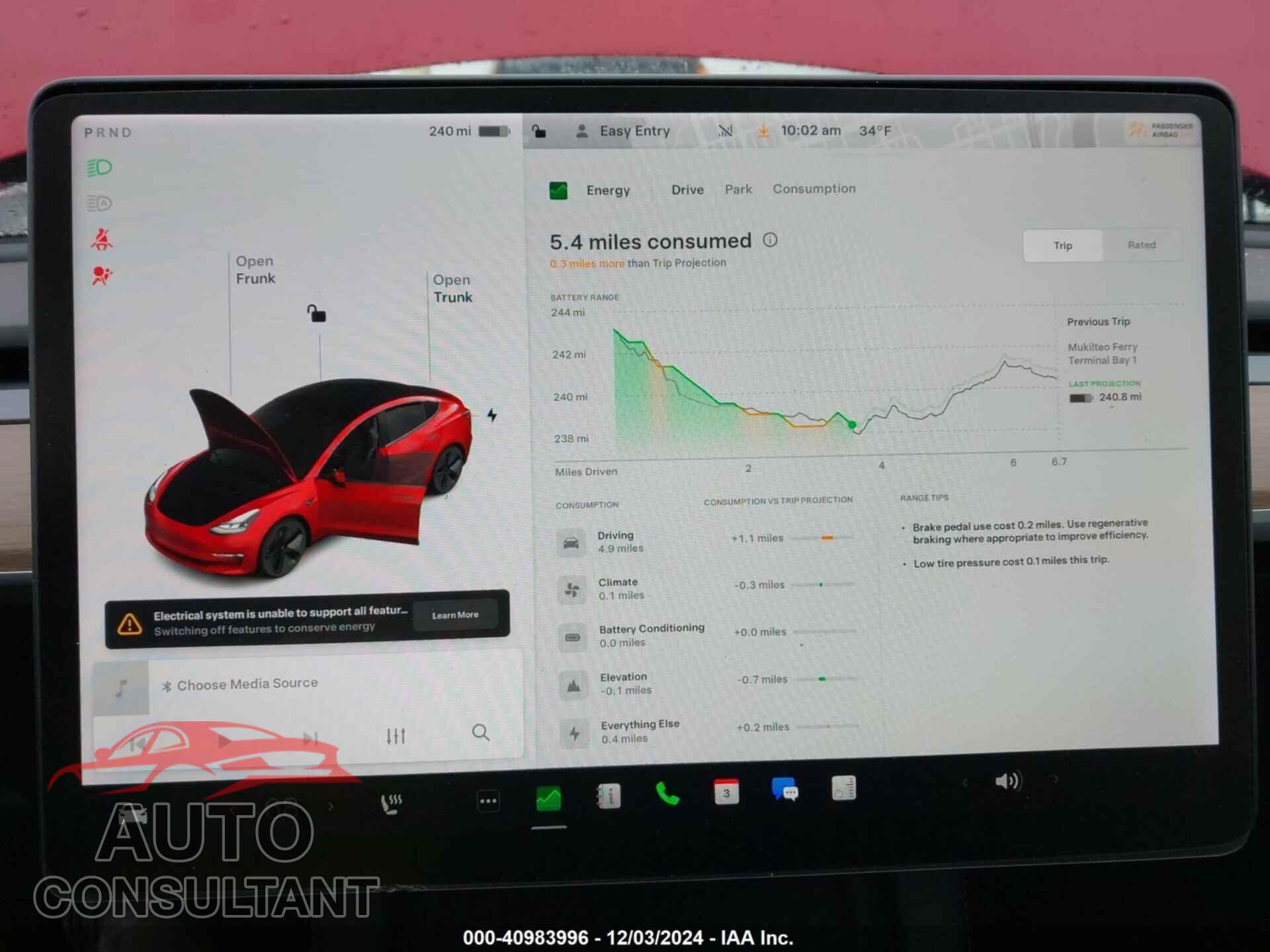 TESLA MODEL 3 2022 - 5YJ3E1EB4NF133285