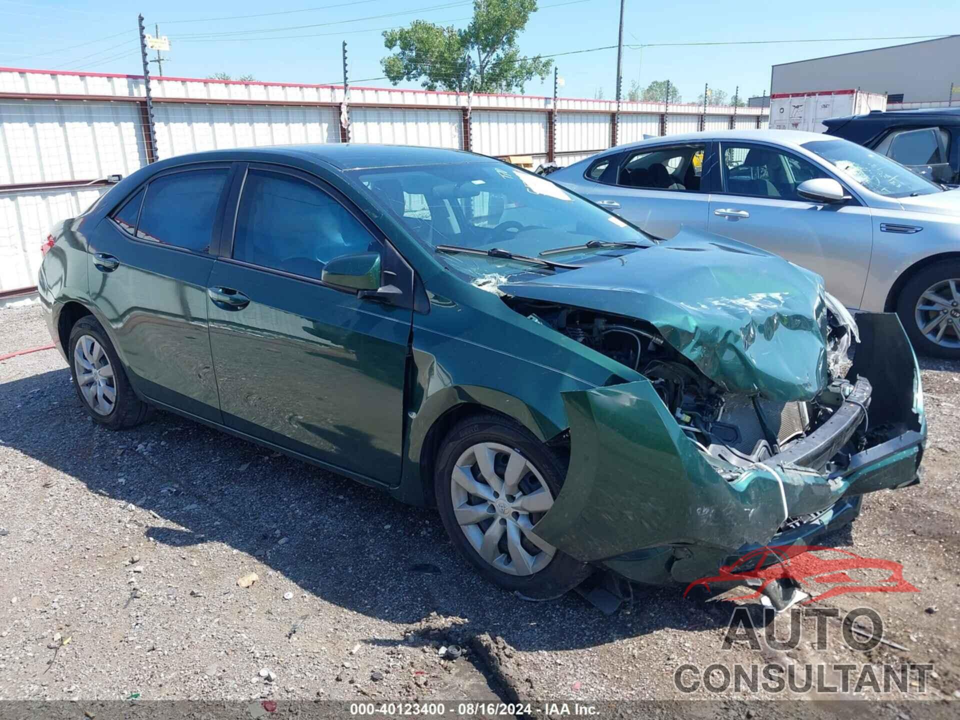 TOYOTA COROLLA 2016 - 2T1BURHE3GC685290
