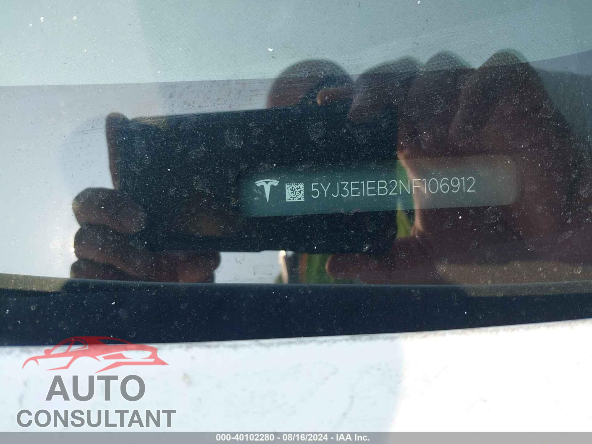 TESLA MODEL 3 2022 - 5YJ3E1EB2NF106912