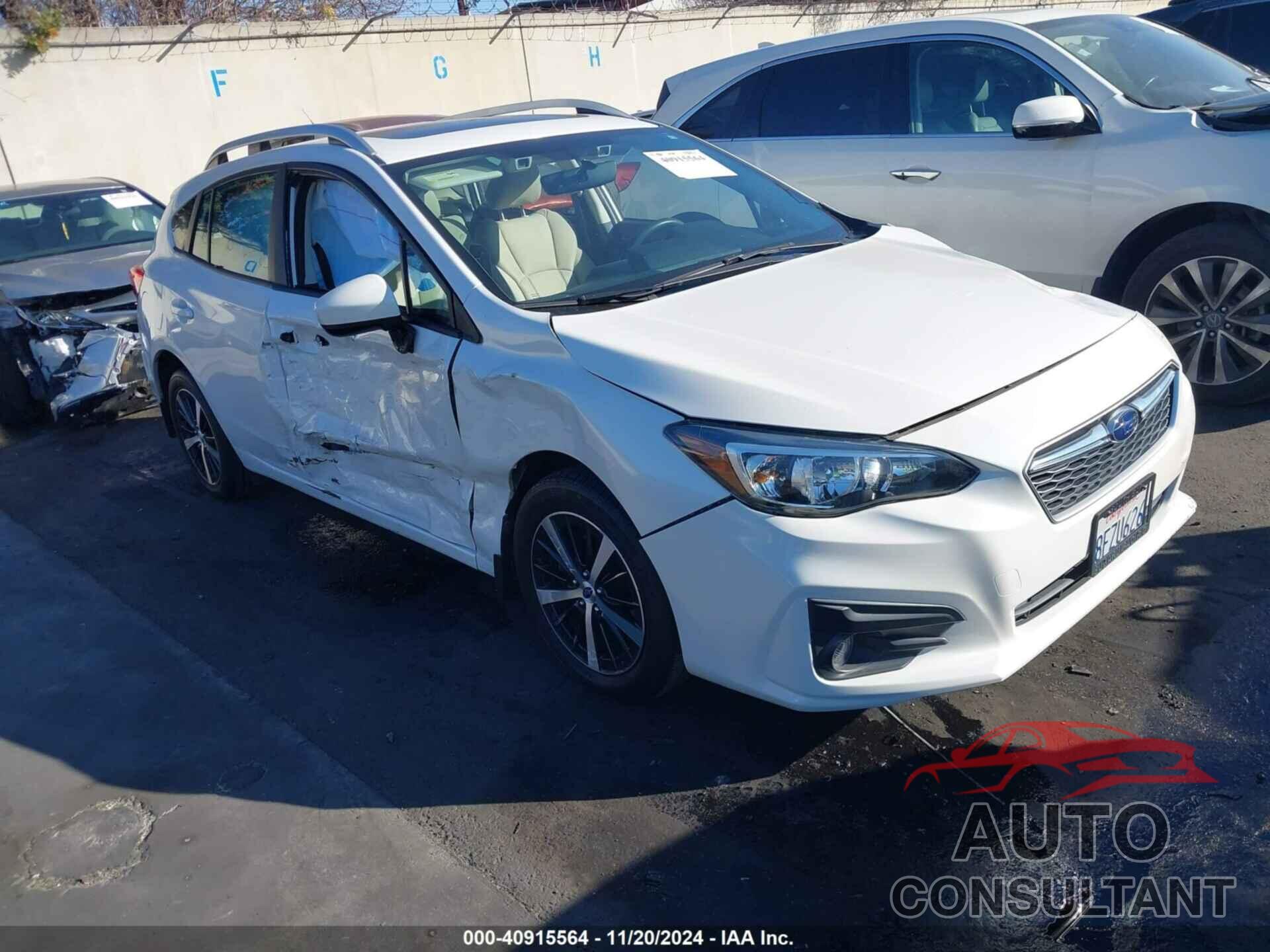 SUBARU IMPREZA 2019 - 4S3GTAD62K3703059