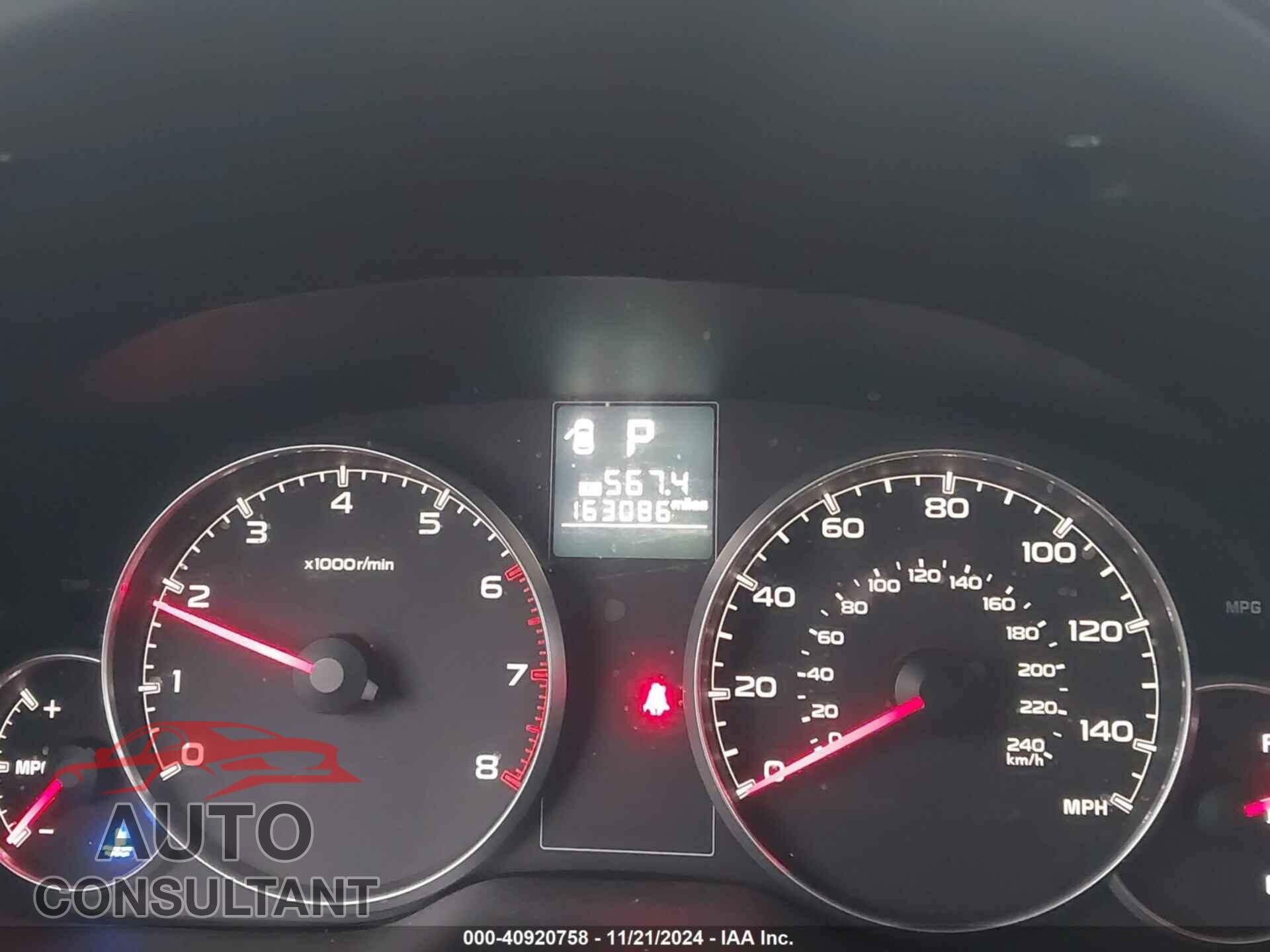 SUBARU OUTBACK 2013 - 4S4BRBCC4D3320793