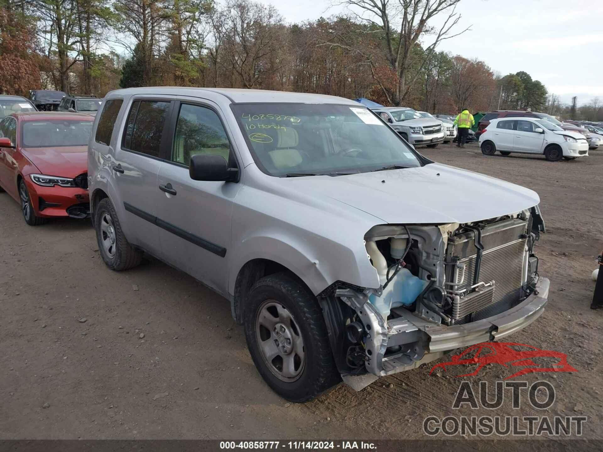 HONDA PILOT 2010 - 5FNYF4H29AB002203