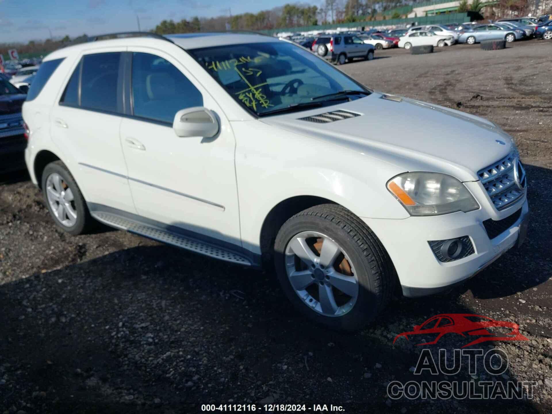 MERCEDES-BENZ ML 350 2009 - 4JGBB86E49A525473