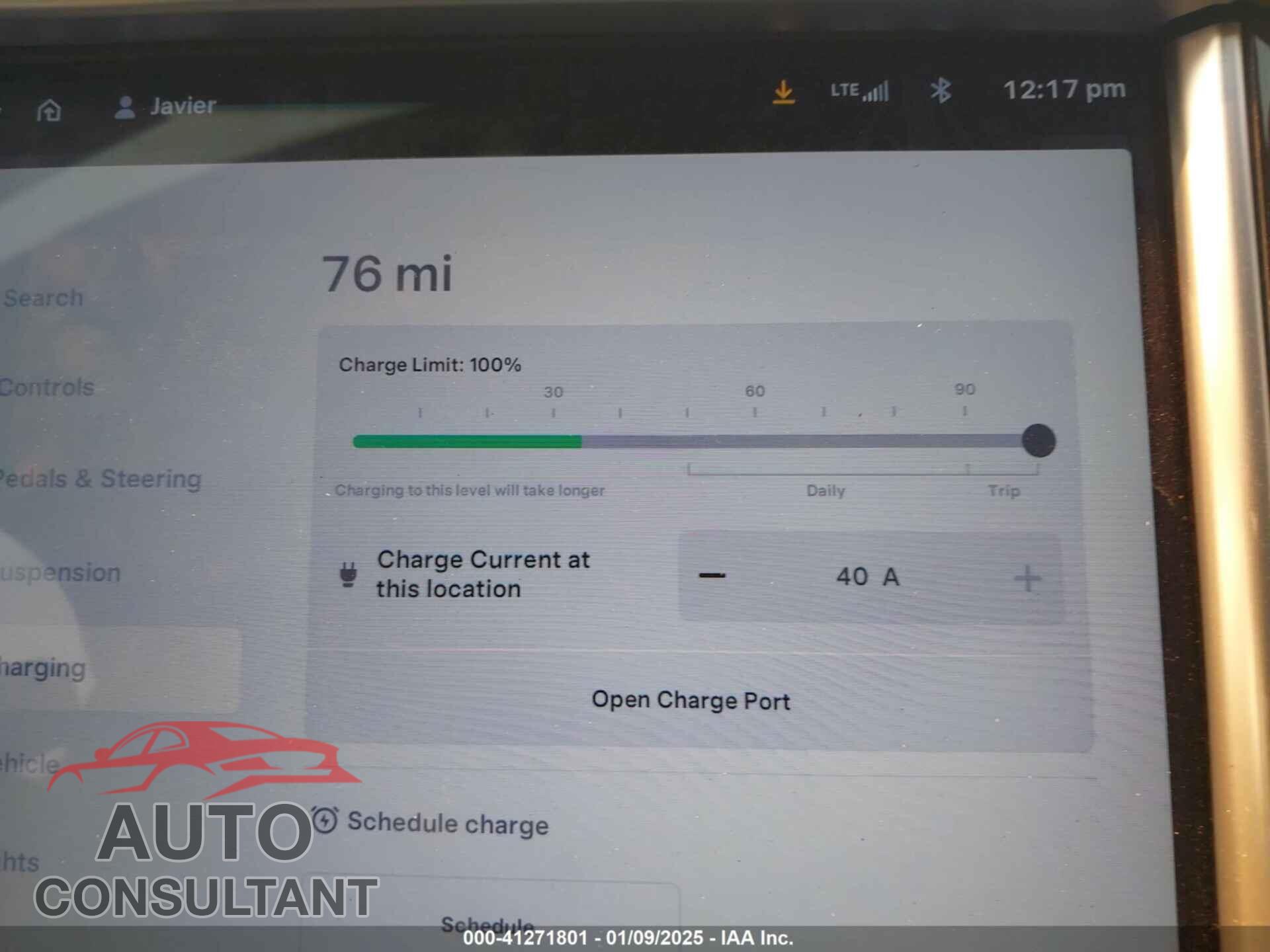 TESLA MODEL S 2013 - 5YJSA1CN3DFP06986