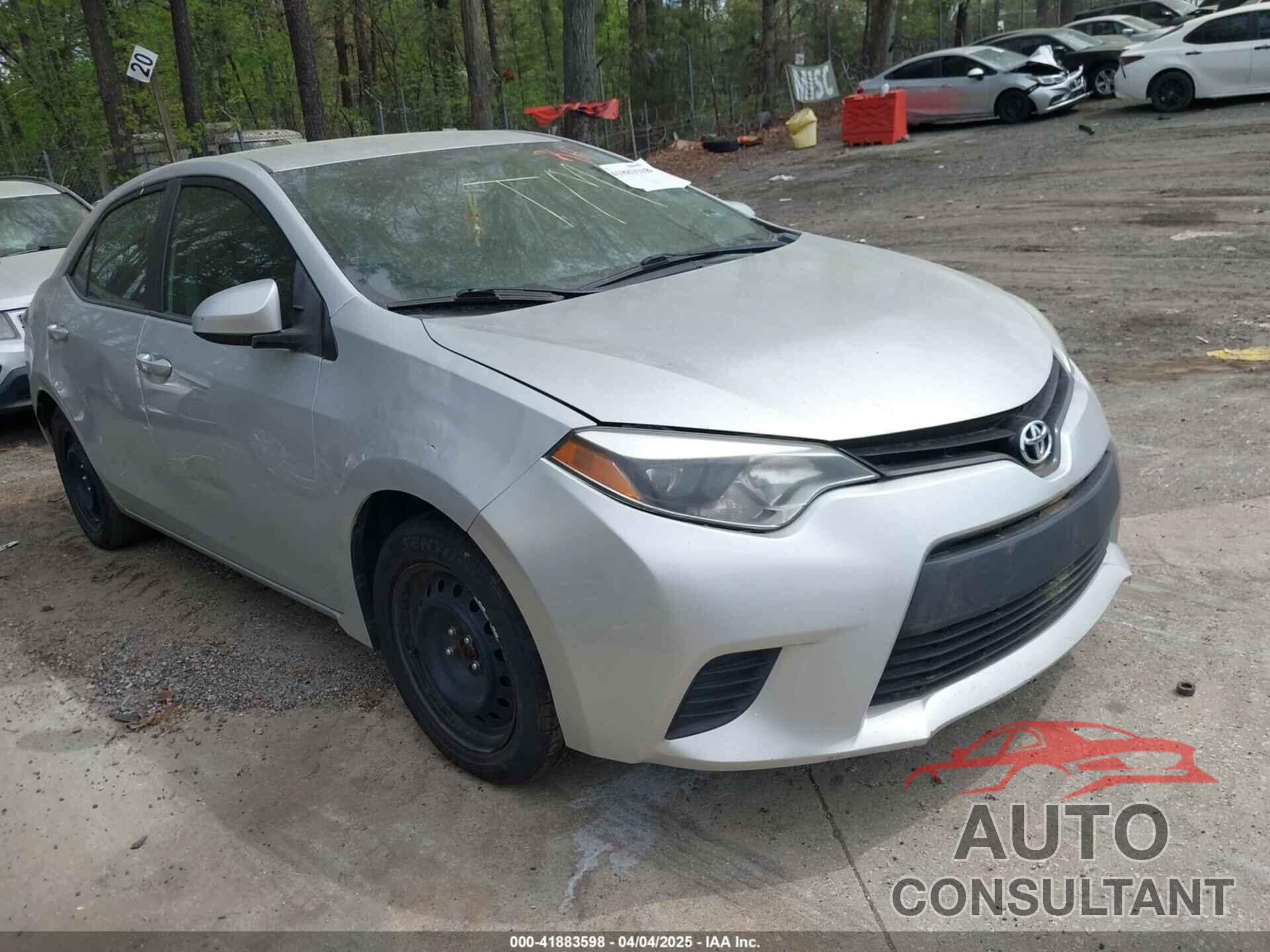 TOYOTA COROLLA 2014 - 2T1BURHE1EC198568