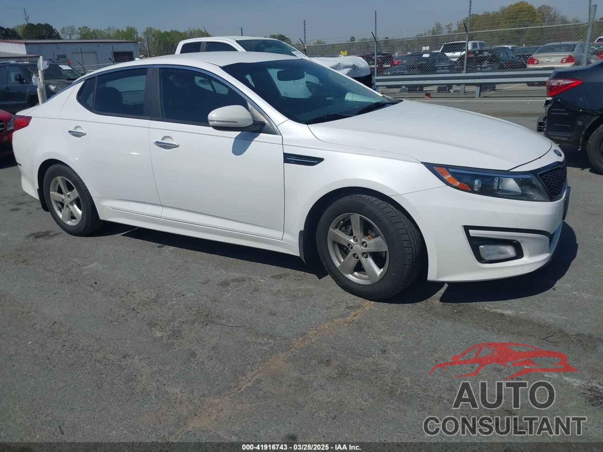KIA OPTIMA 2014 - KNAGM4A7XE5515858