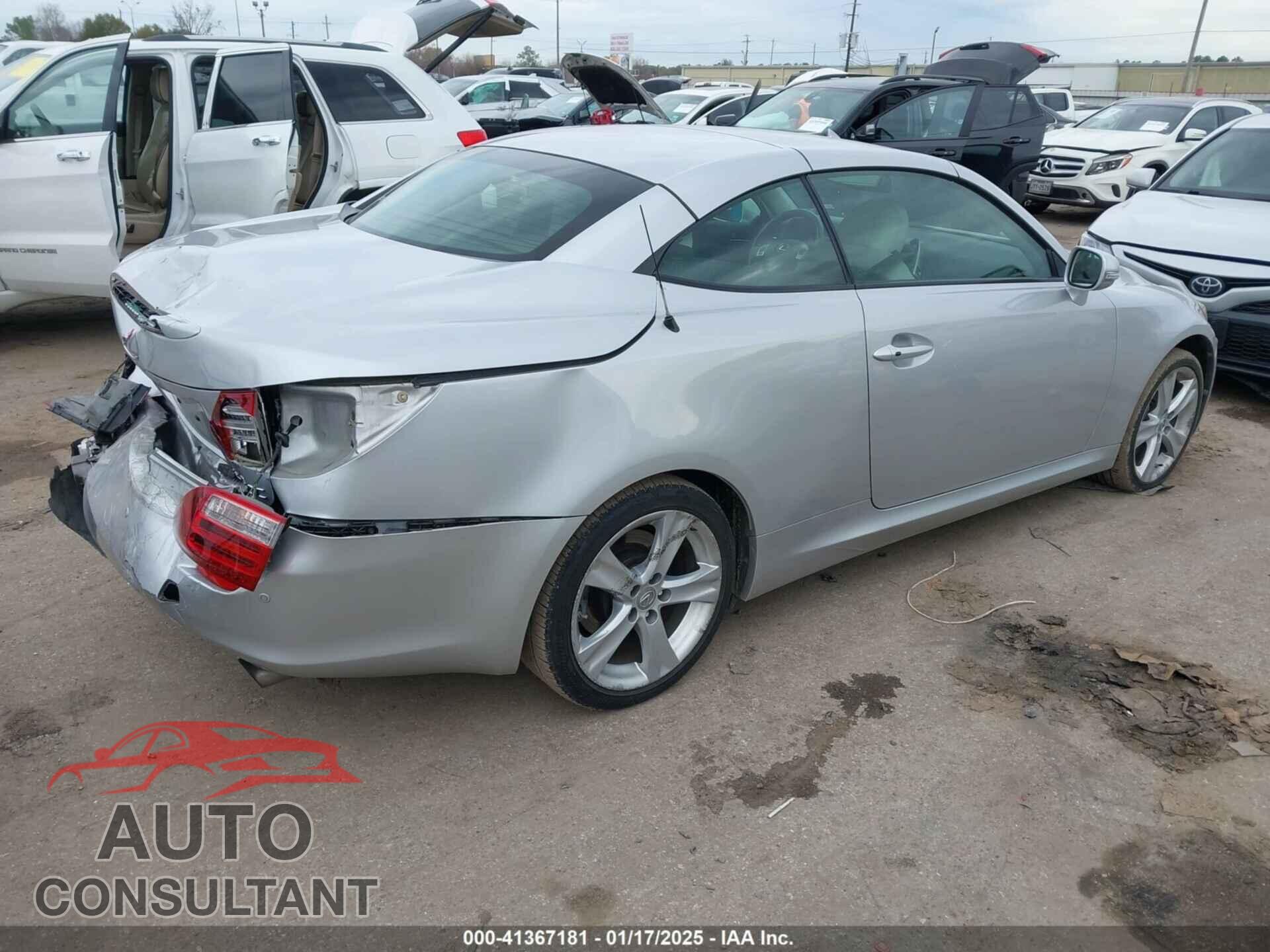 LEXUS IS 250C 2012 - JTHFF2C2XC2524944