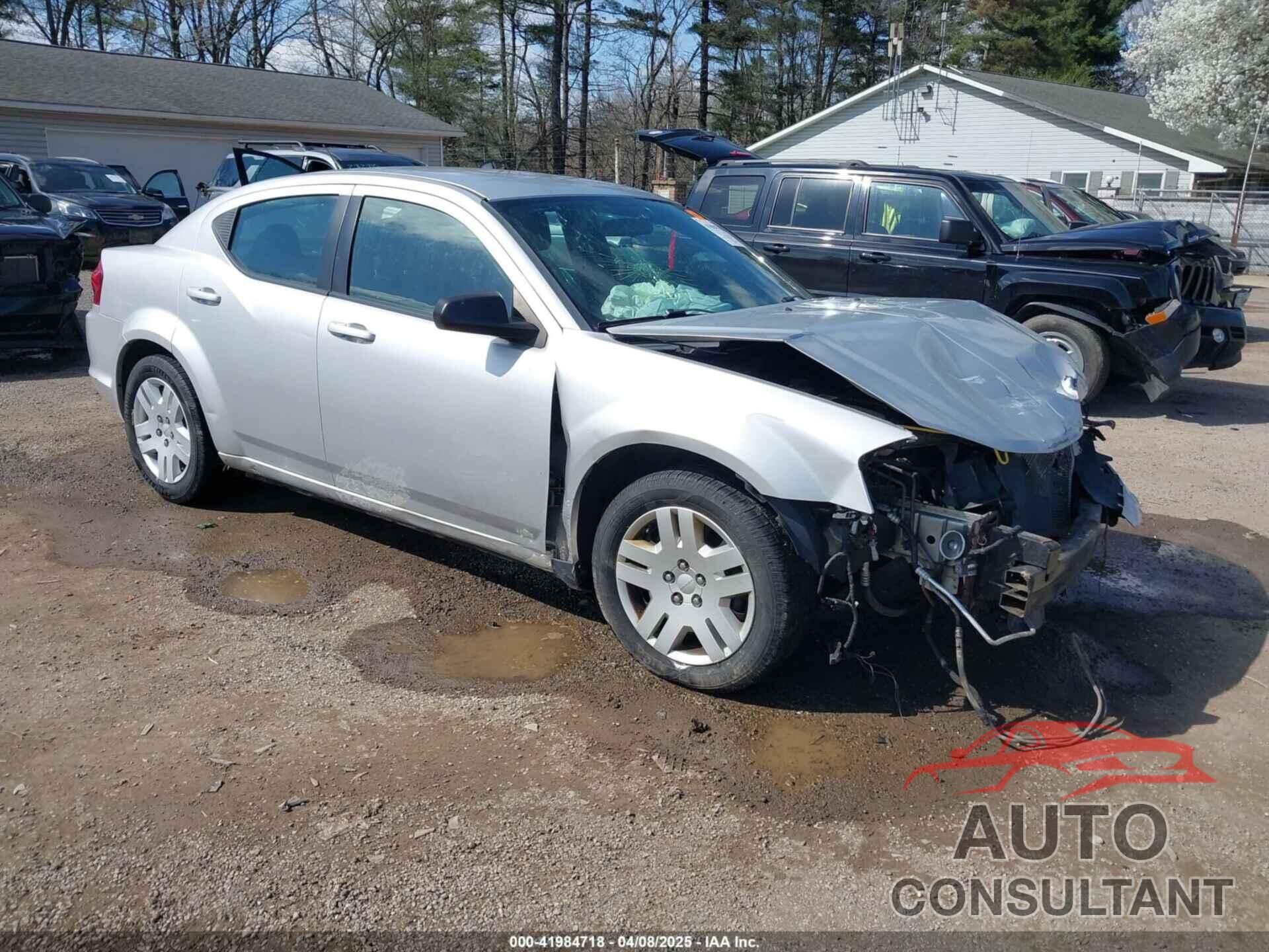 DODGE AVENGER 2012 - 1C3CDZAB9CN136774