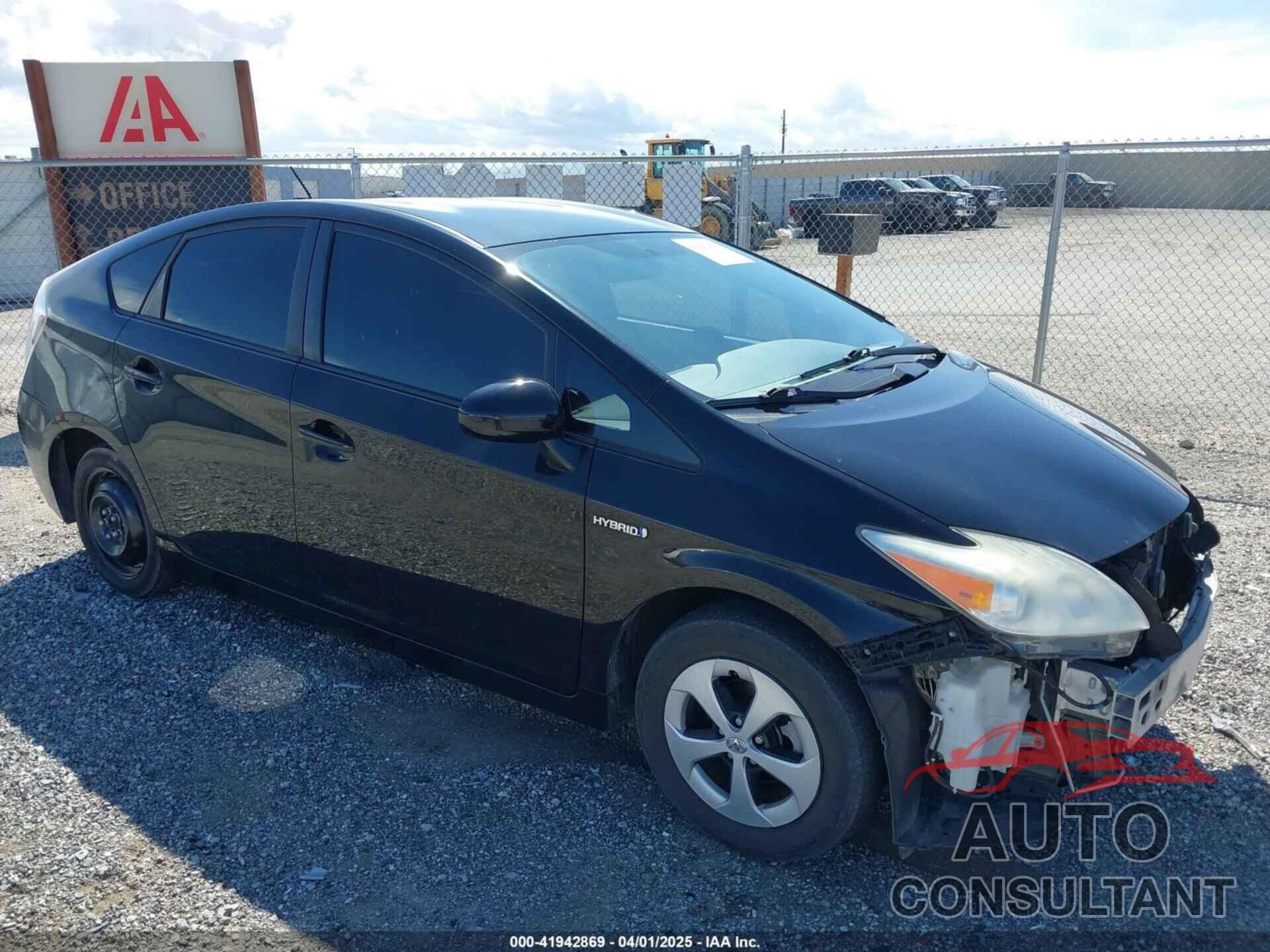 TOYOTA PRIUS 2012 - JTDKN3DU7C5449210