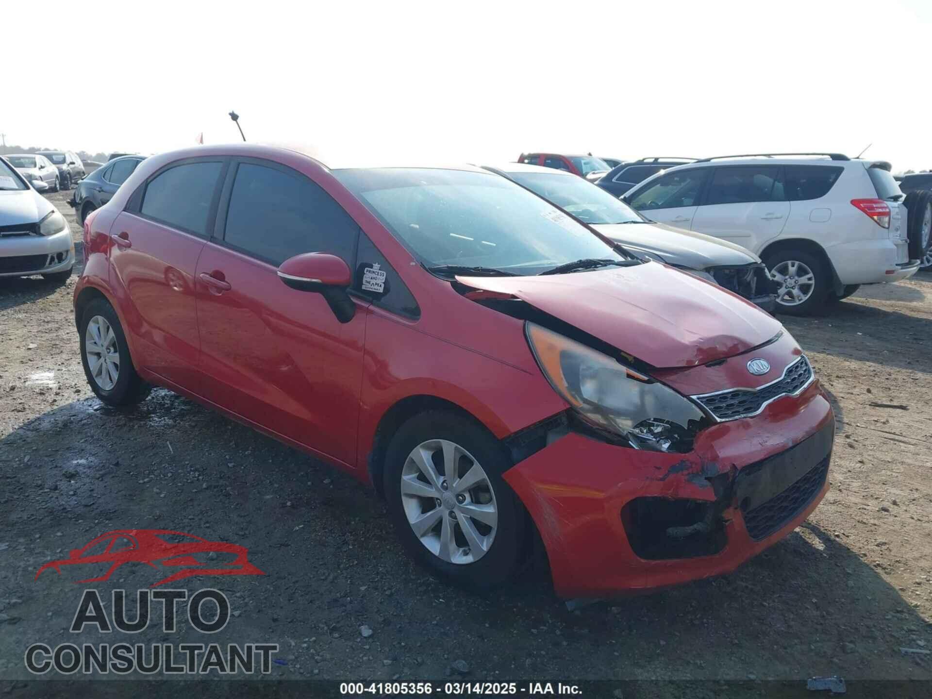 KIA RIO5 2012 - KNADN5A33C6068493