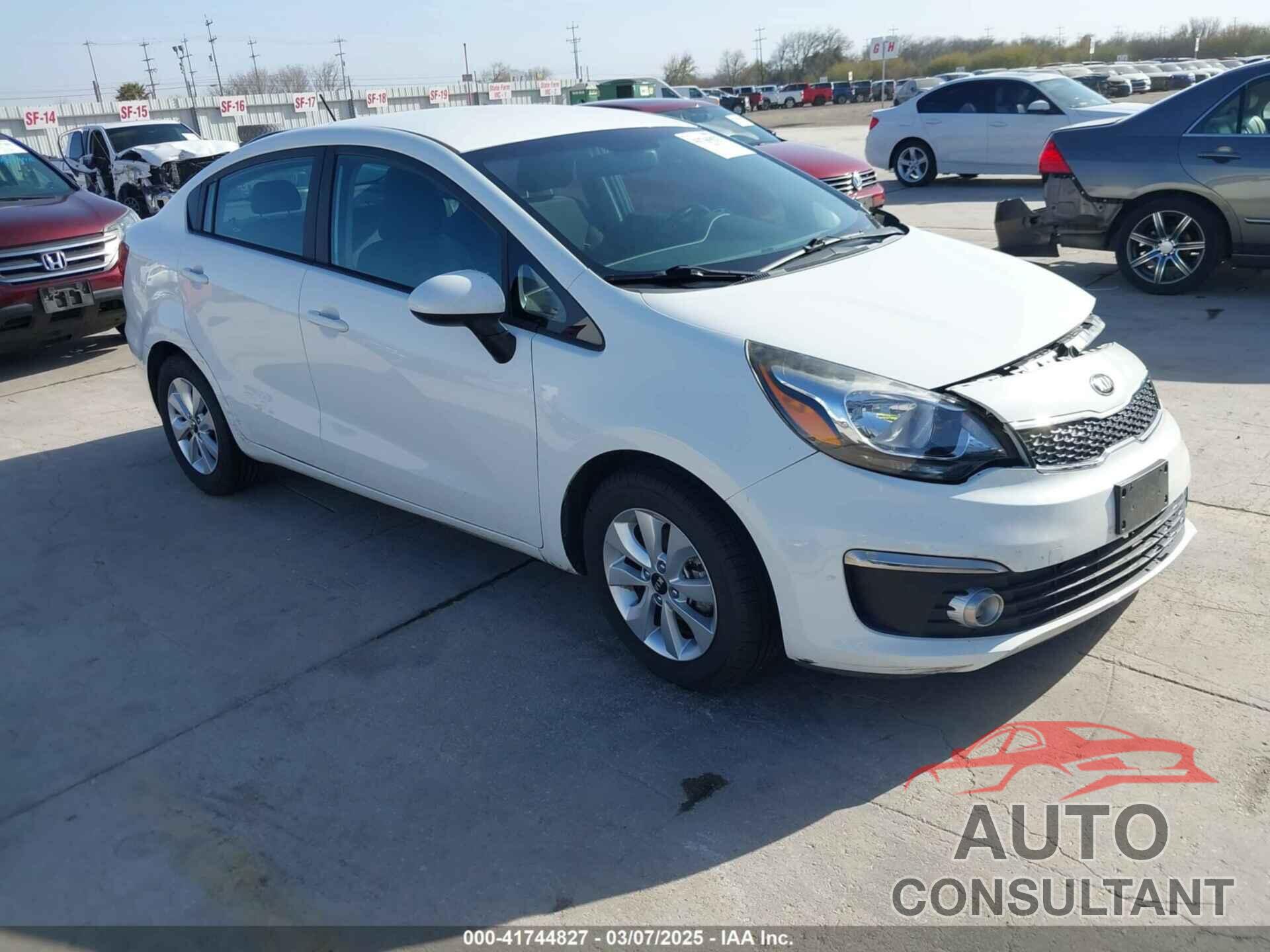 KIA RIO 2017 - KNADN4A35H6040504