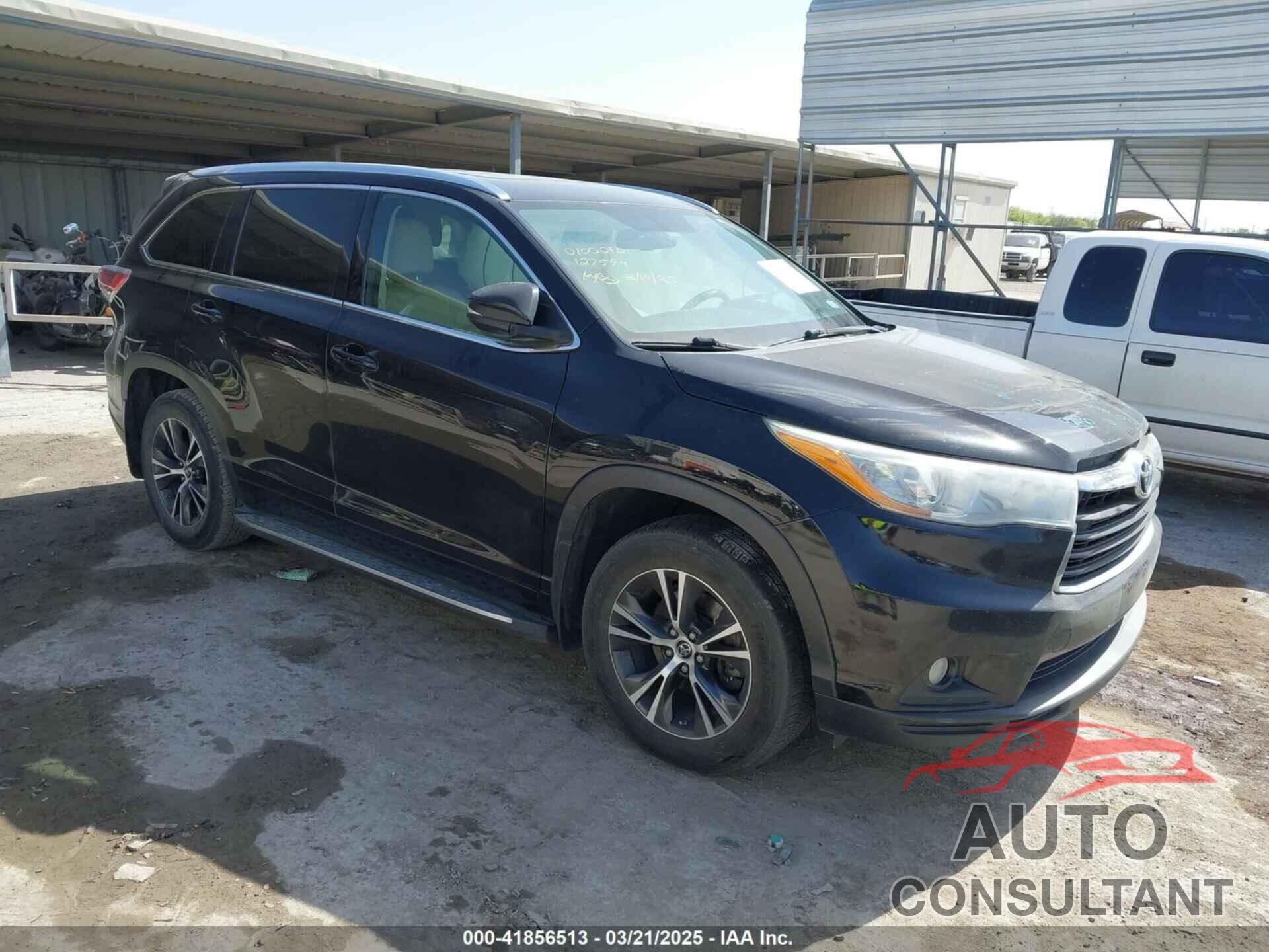 TOYOTA HIGHLANDER 2016 - 5TDKKRFH3GS127594