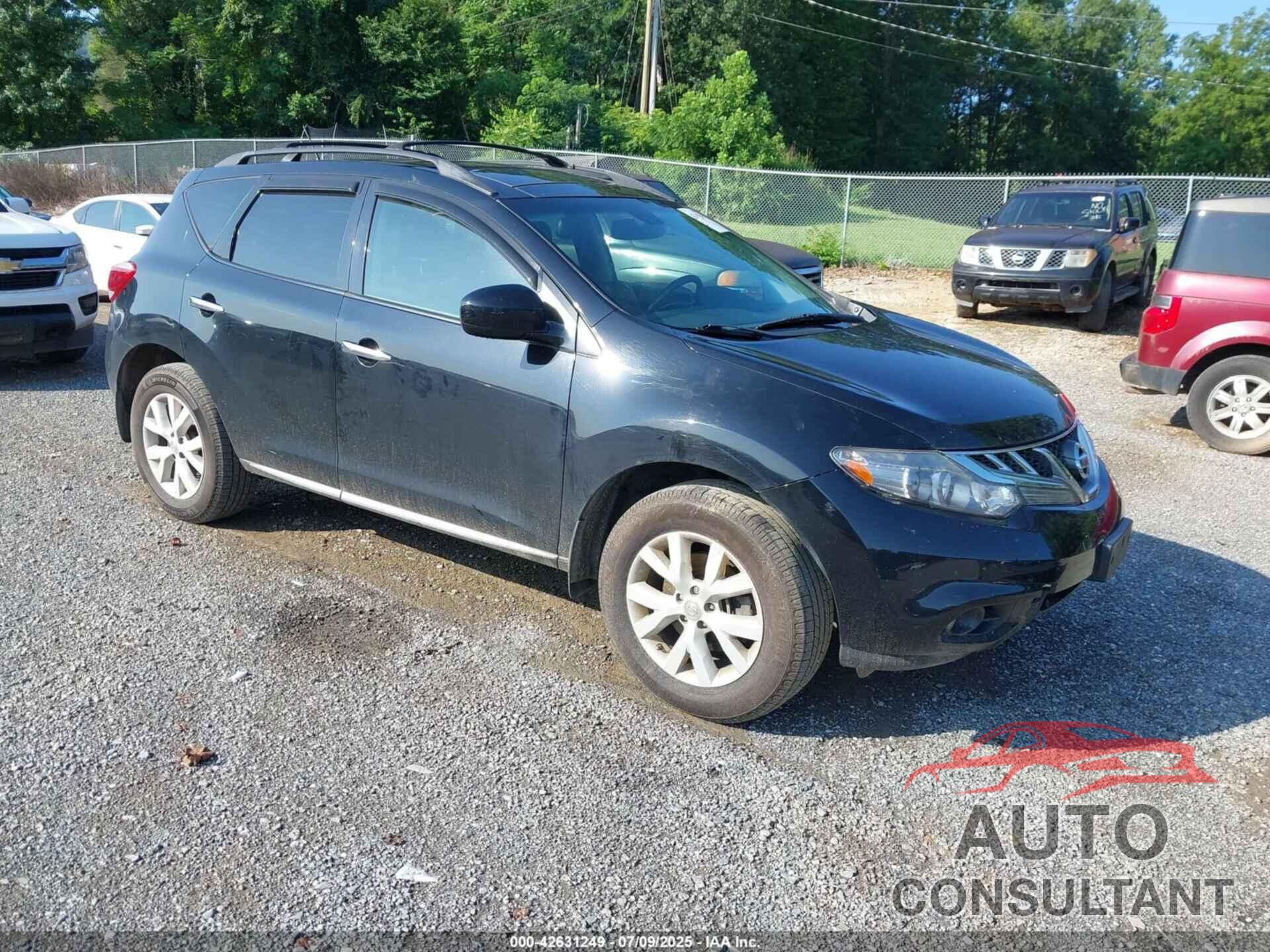 NISSAN MURANO 2012 - JN8AZ1MW8CW220992